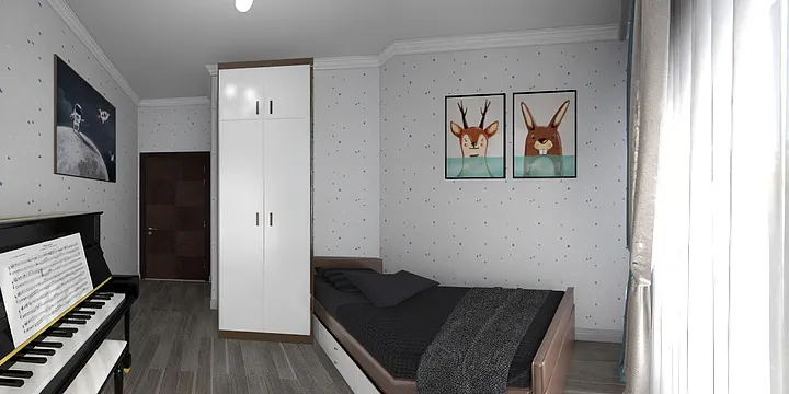 relvin6756的装修设计方案:Small and simple children's room for one person.