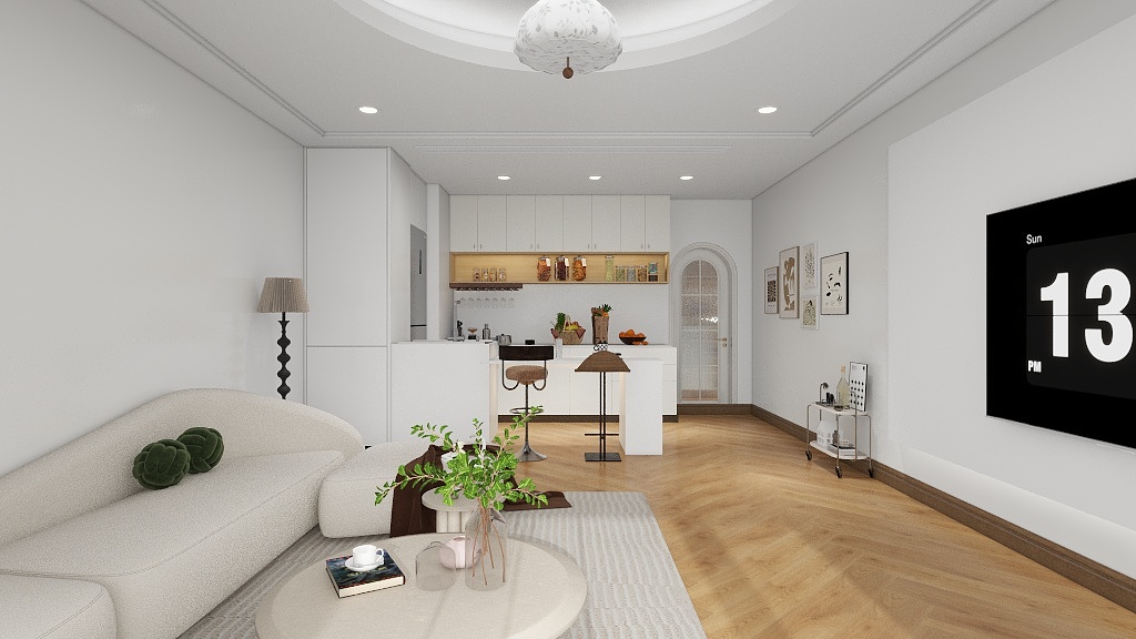 张云杏lucky-保利东湾55㎡-装修设计方案