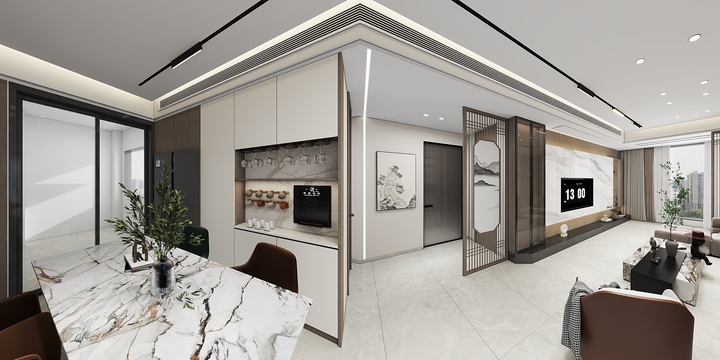 皮老师易理设计-公园世家汤美女效果-装修设计方案