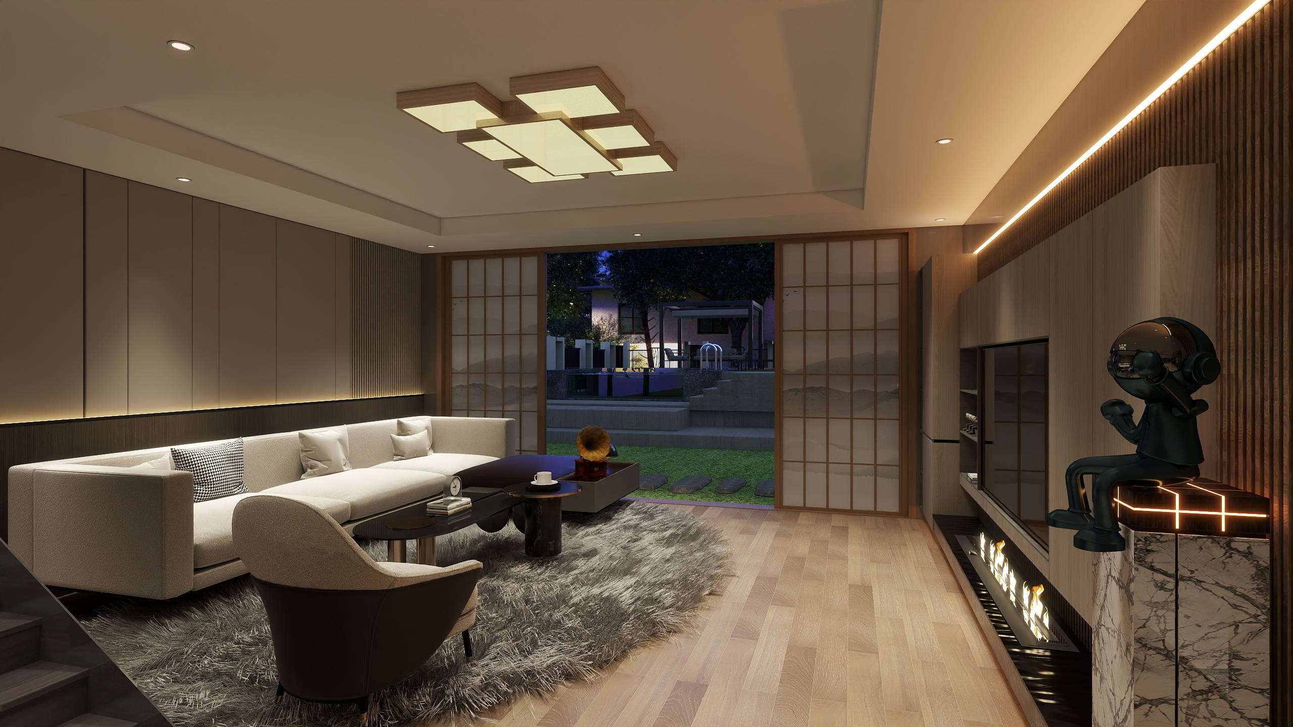 辞守序-中式庭院-装修设计方案