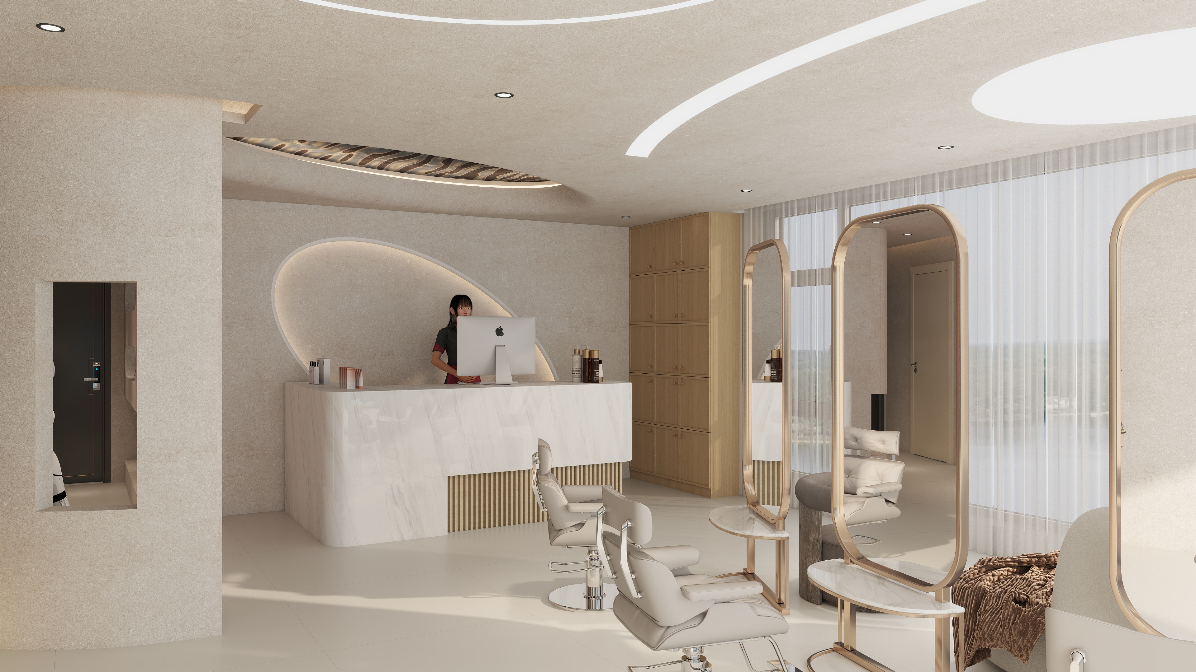 a明白了-理发店-装修设计方案