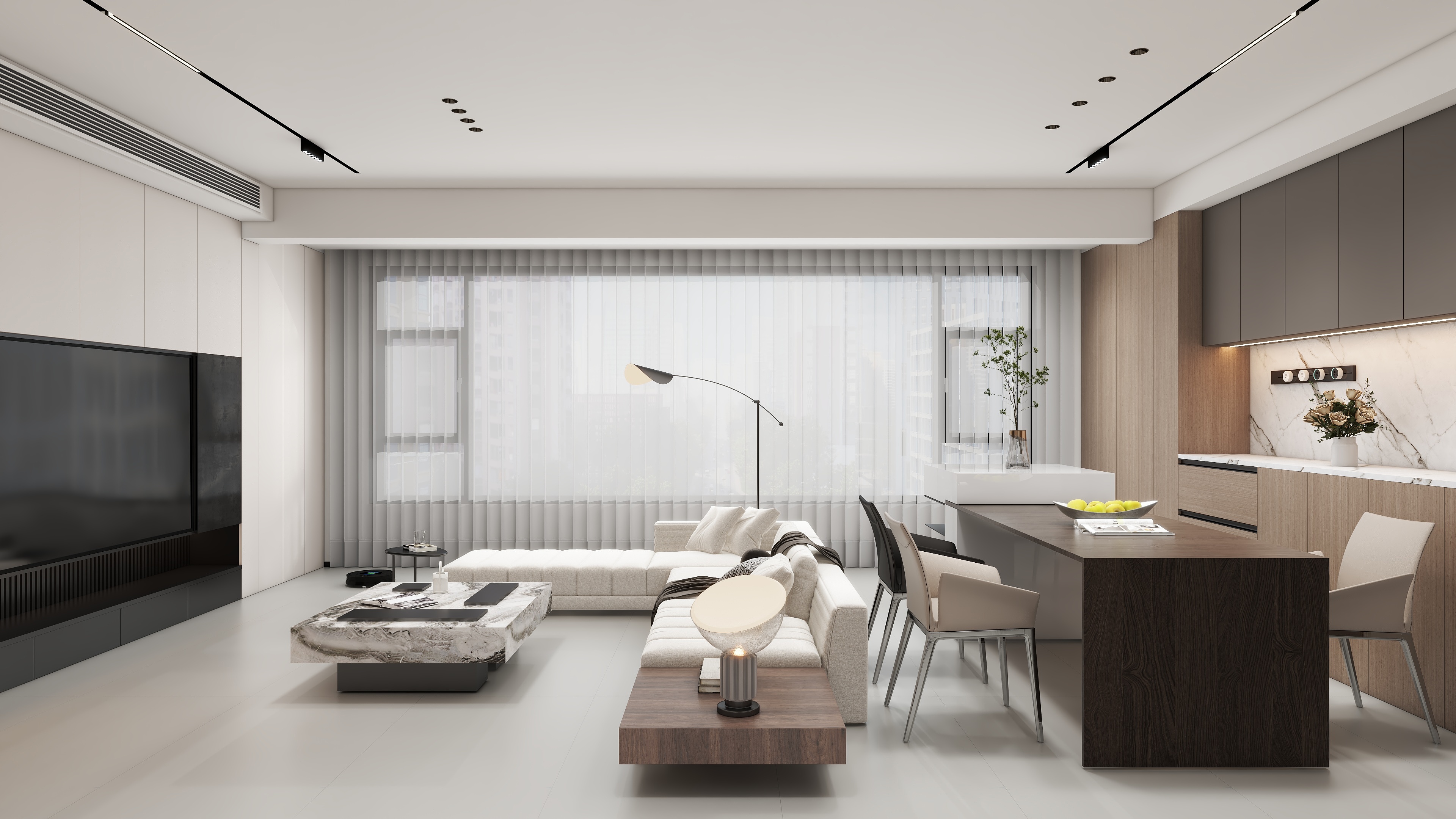 王翠丽-百合星湖花园现代简约139㎡4室-装修设计方案