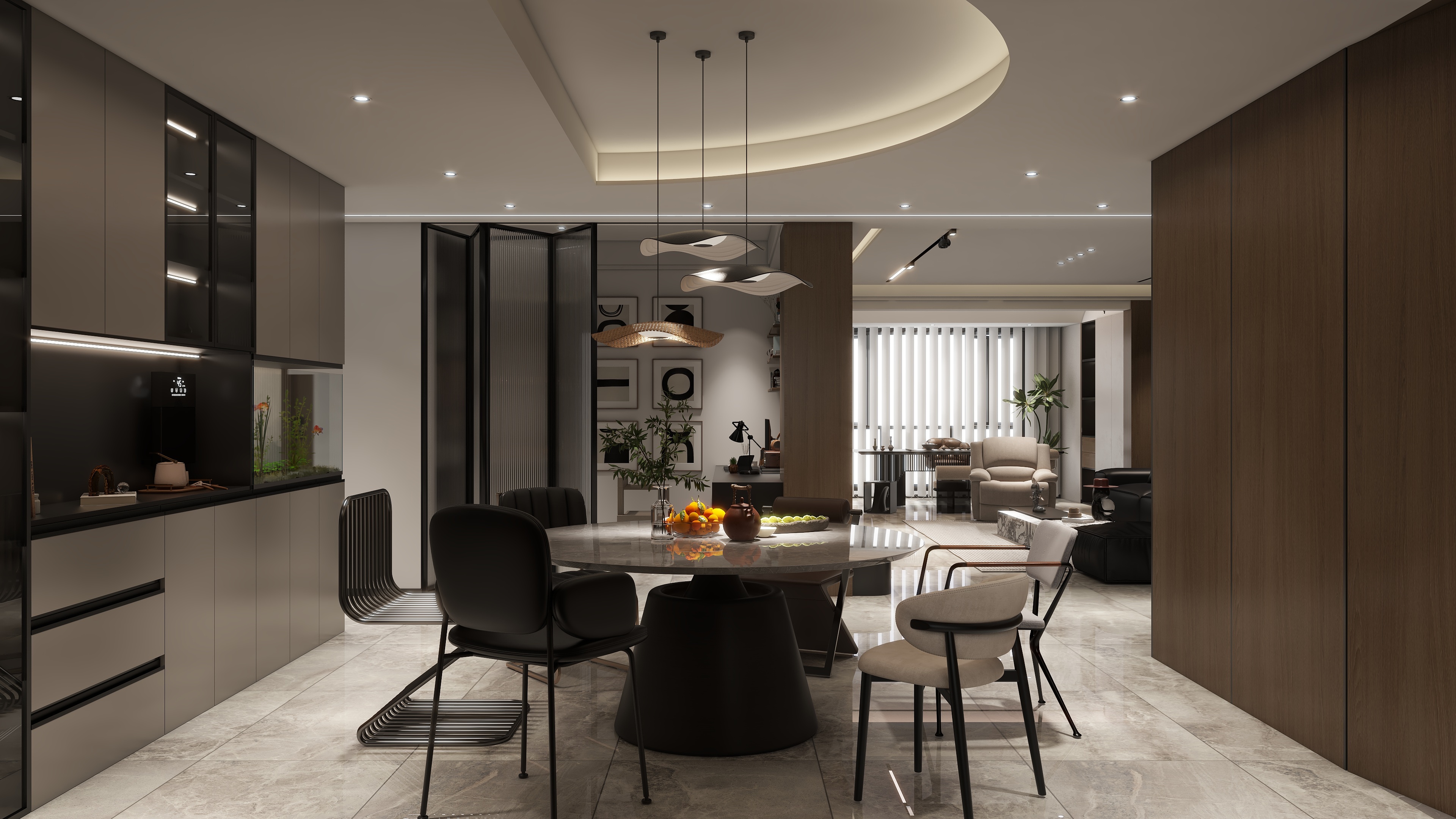 代君辉-温江一地现代简约200㎡-装修设计方案