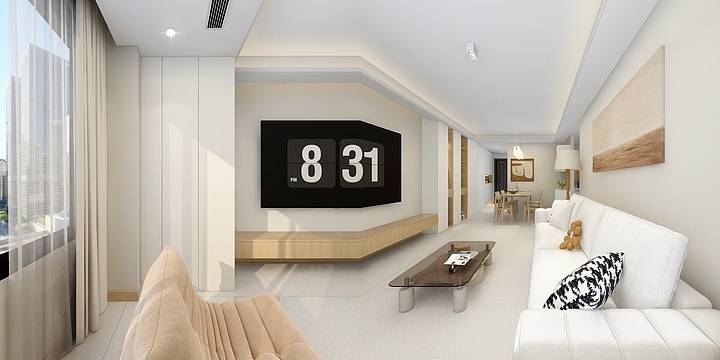 保定乐上AZvX-乐上新名都装饰-金越万象98平-装修设计方案