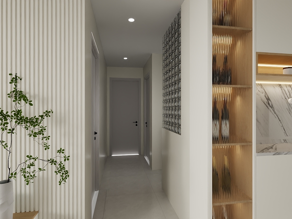 设计师naive-礼樾云居3-1402（奶油风）-装修设计方案