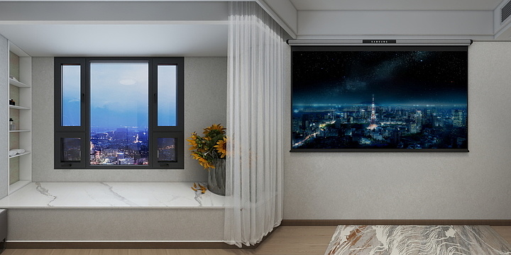 博雅美装饰-长江天宸42-1201效果图-装修设计方案