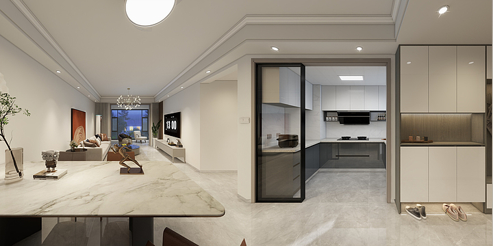 千墨设计-珑熙庄园13-1102（108户型）复尺-装修设计方案