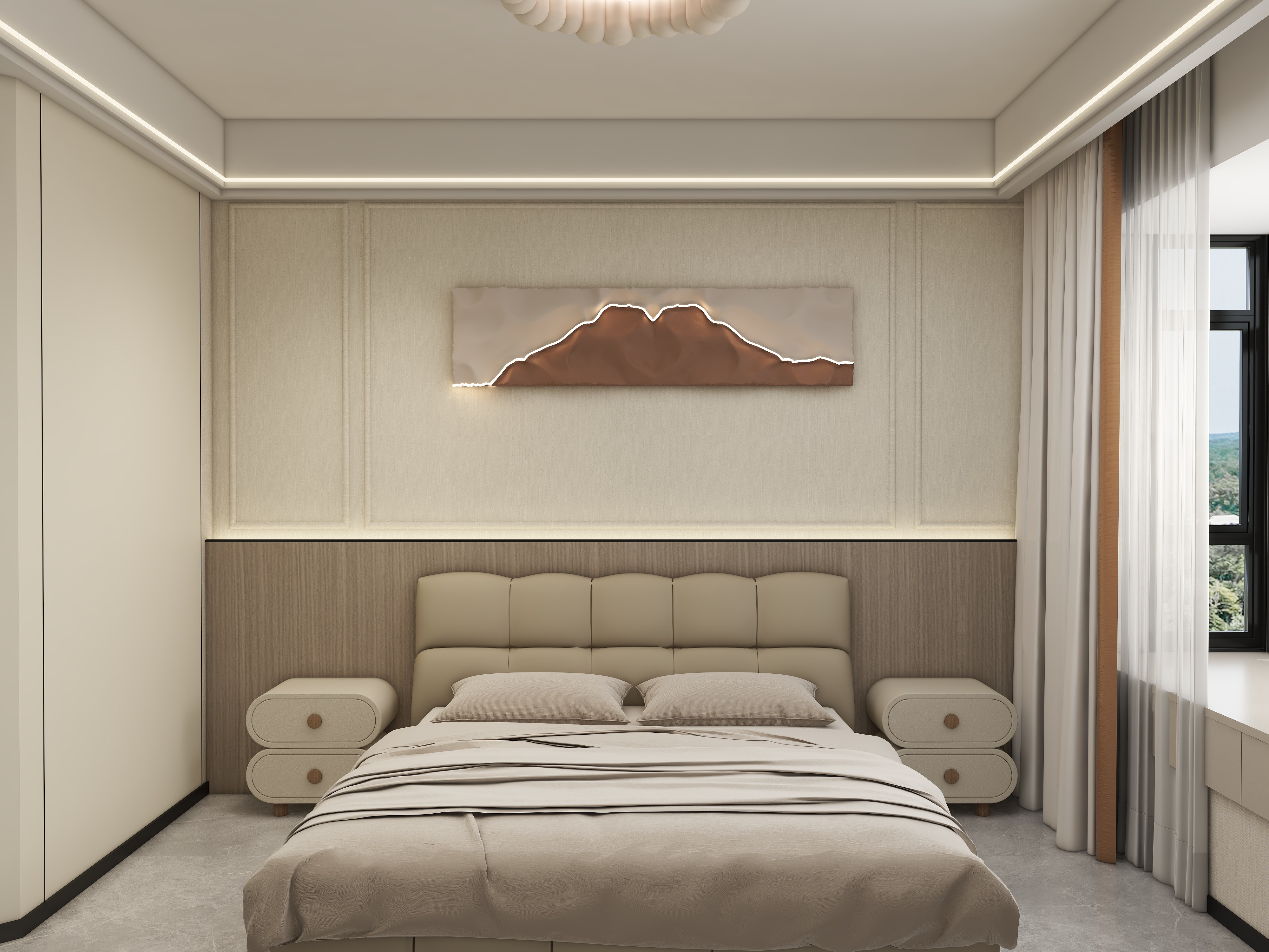 全屋定制..888-小区房94㎡3室装修效果图