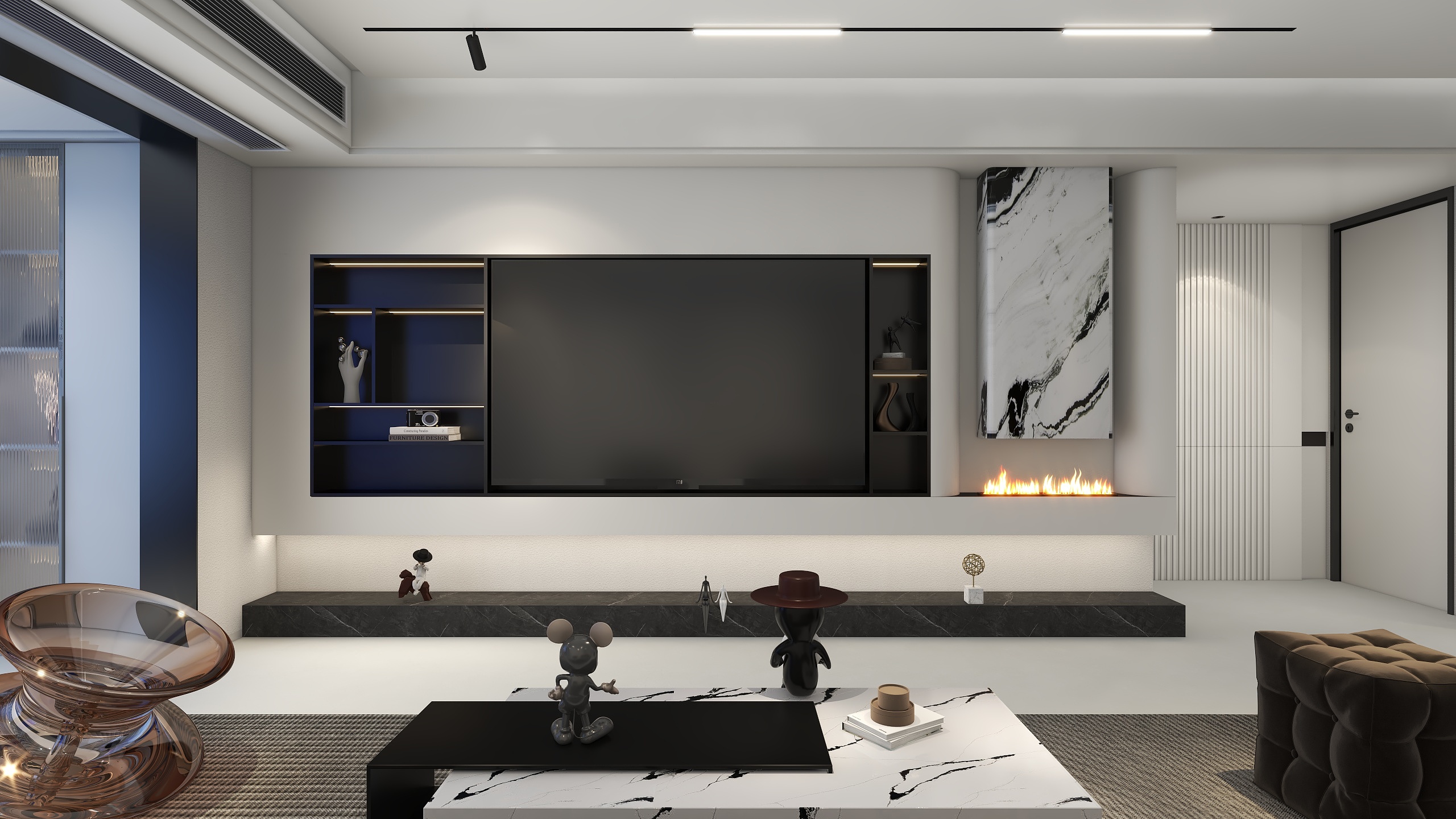 潮州设计师阿龙-现代极简--与光同尘-装修设计方案