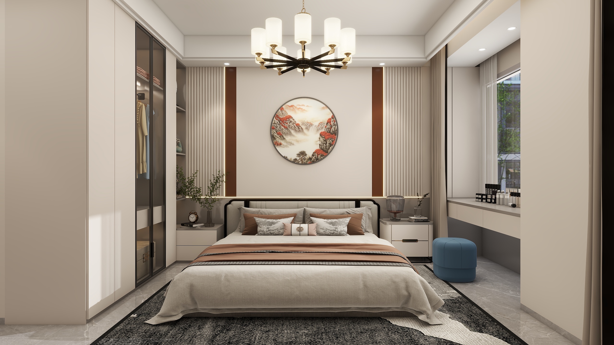 晓凤19154169036-名邦凯旋公馆23栋101（127平新中式）-装修设计方案