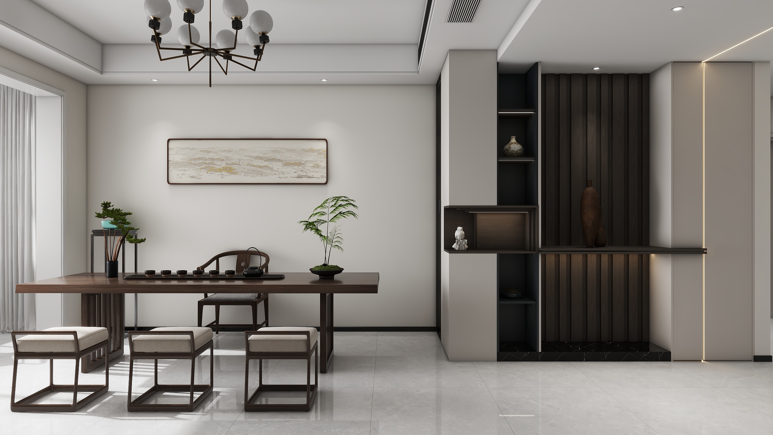 ONE丨DESIGN丨刘辰尧-燕港御灏府137㎡4室-装修设计方案