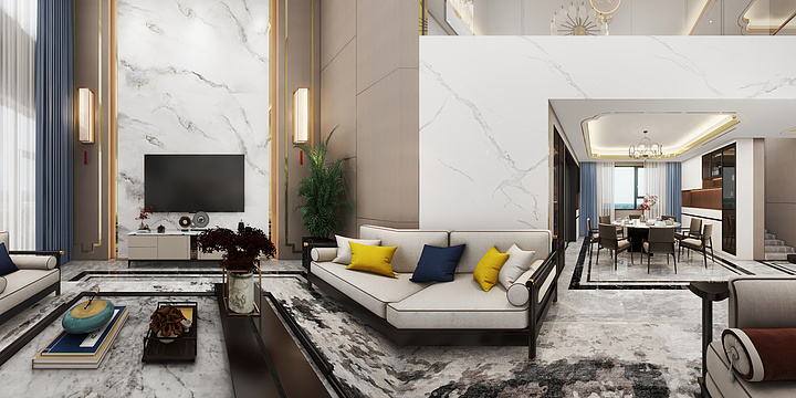 MC~-新中式混搭别墅-装修设计方案