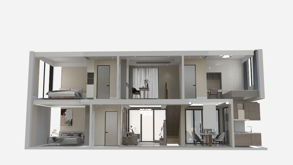 唱反调的艺术家-复式3房-装修设计方案