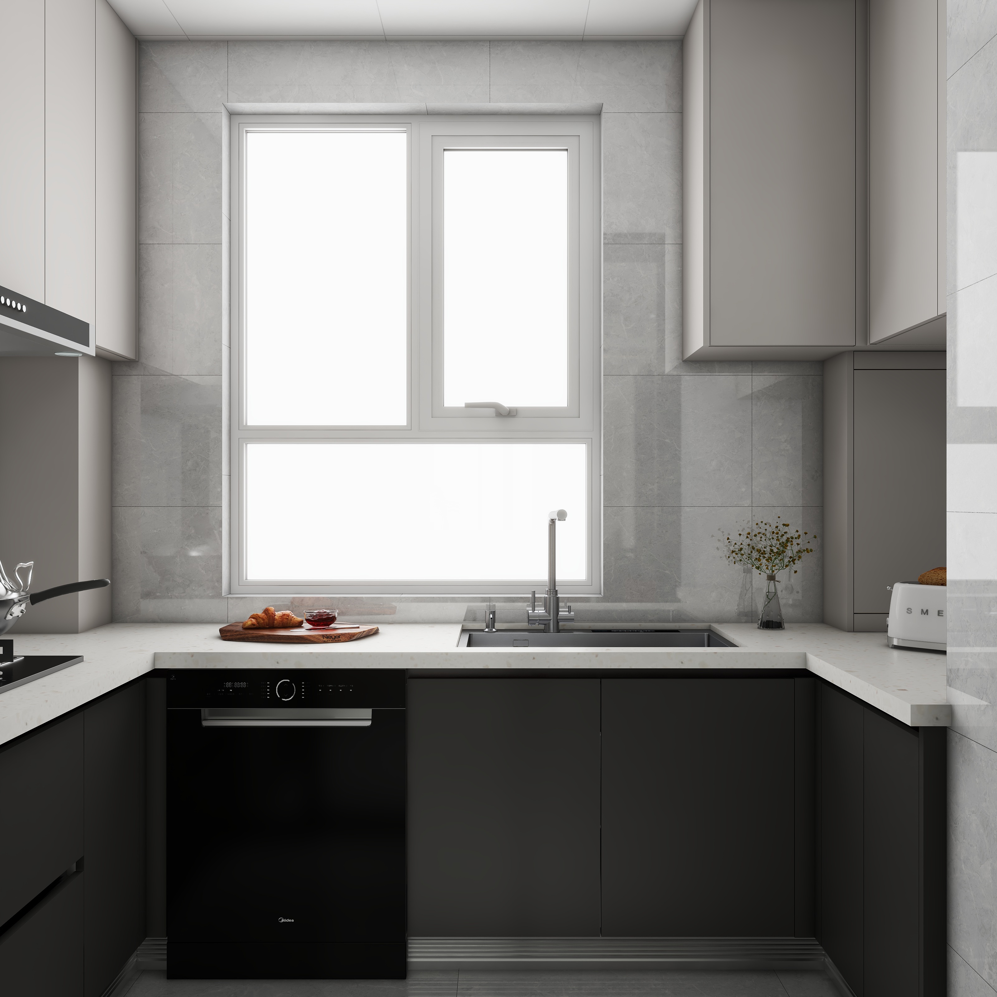 ONE丨DESIGN丨刘辰尧-燕港御灏府137㎡4室装修效果图