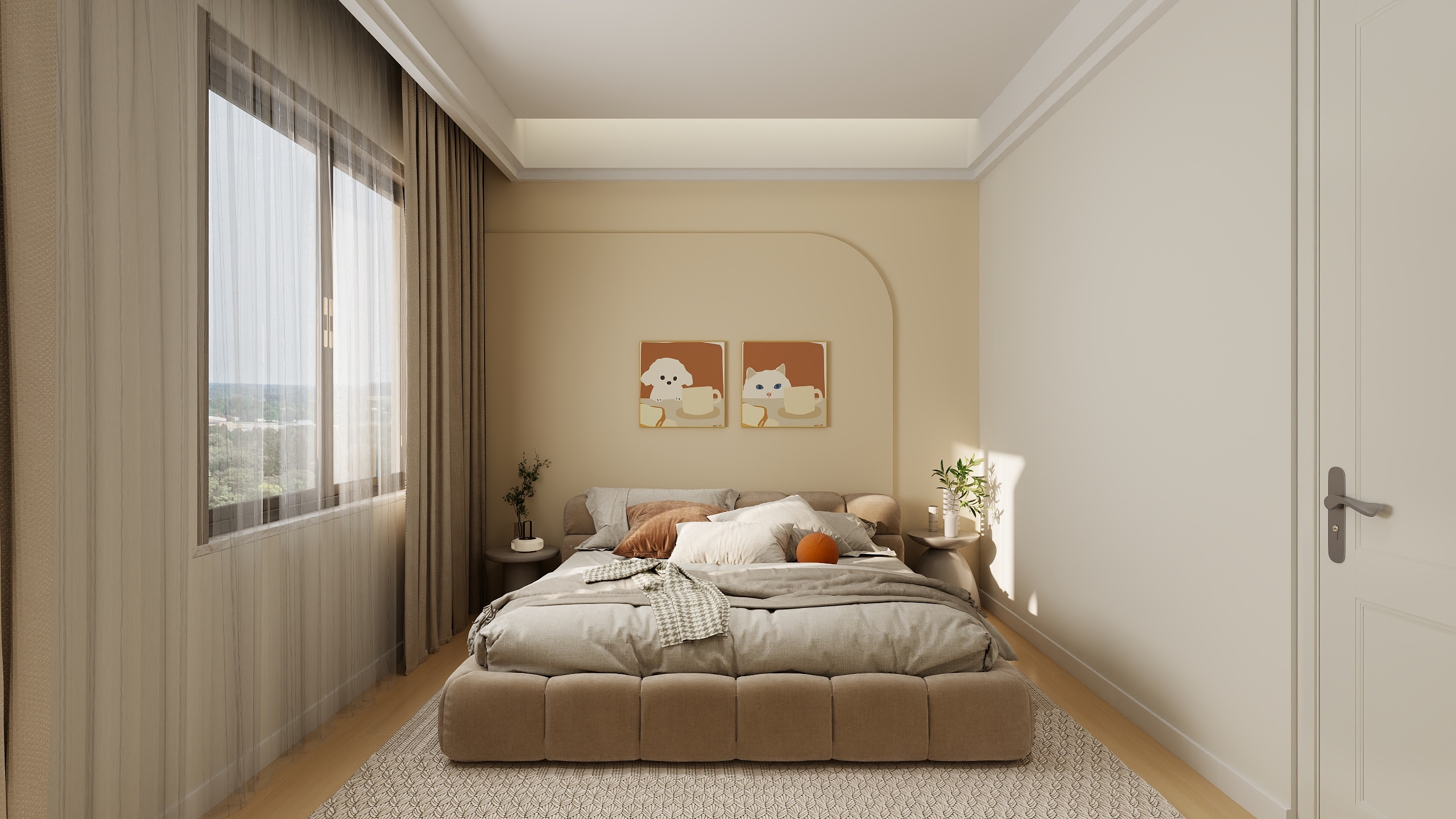 布朗熊qdGe-HB0402-10（原木奶油）-装修设计方案