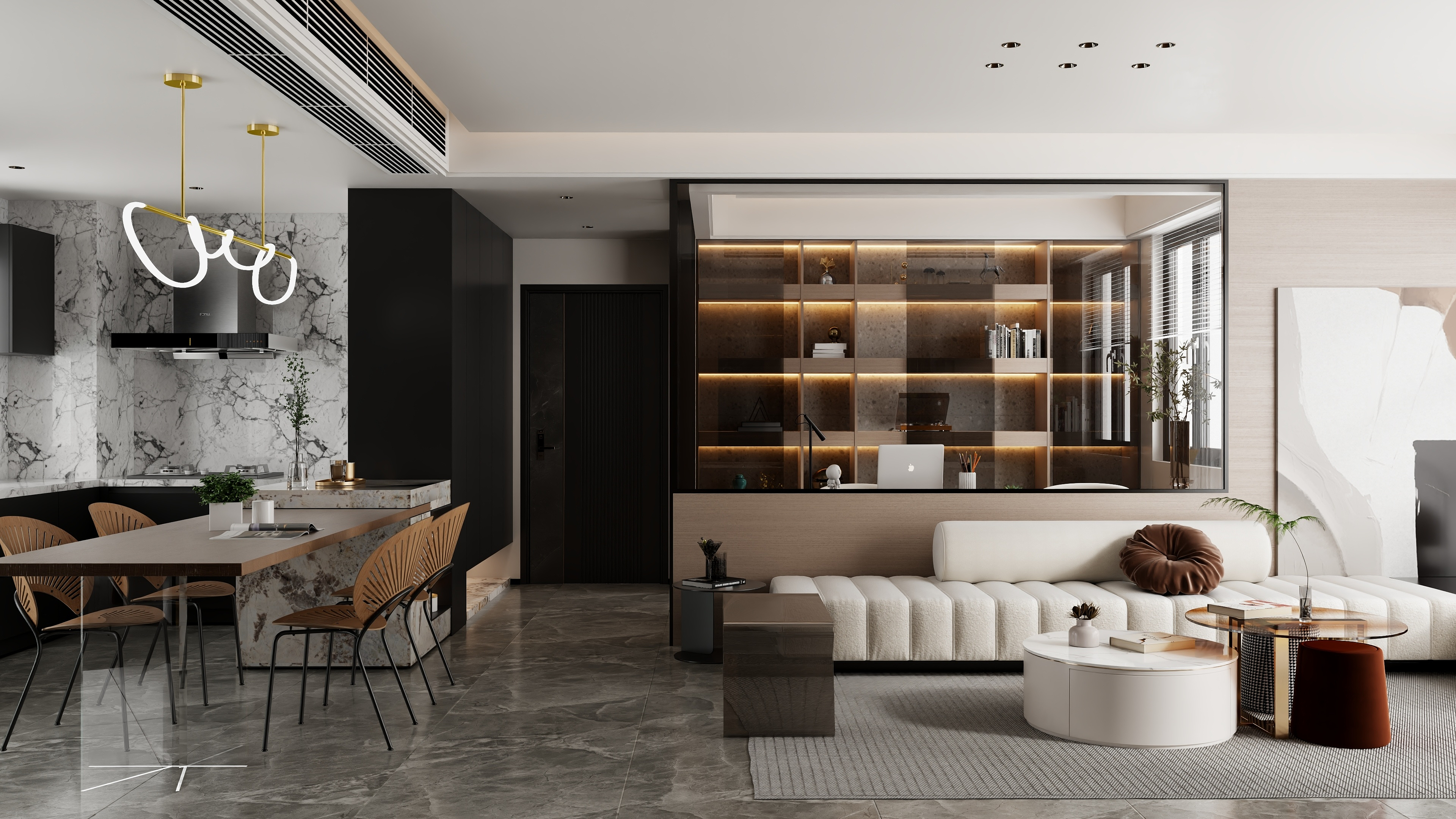 TX-LAW-118平方现代风格-装修设计方案