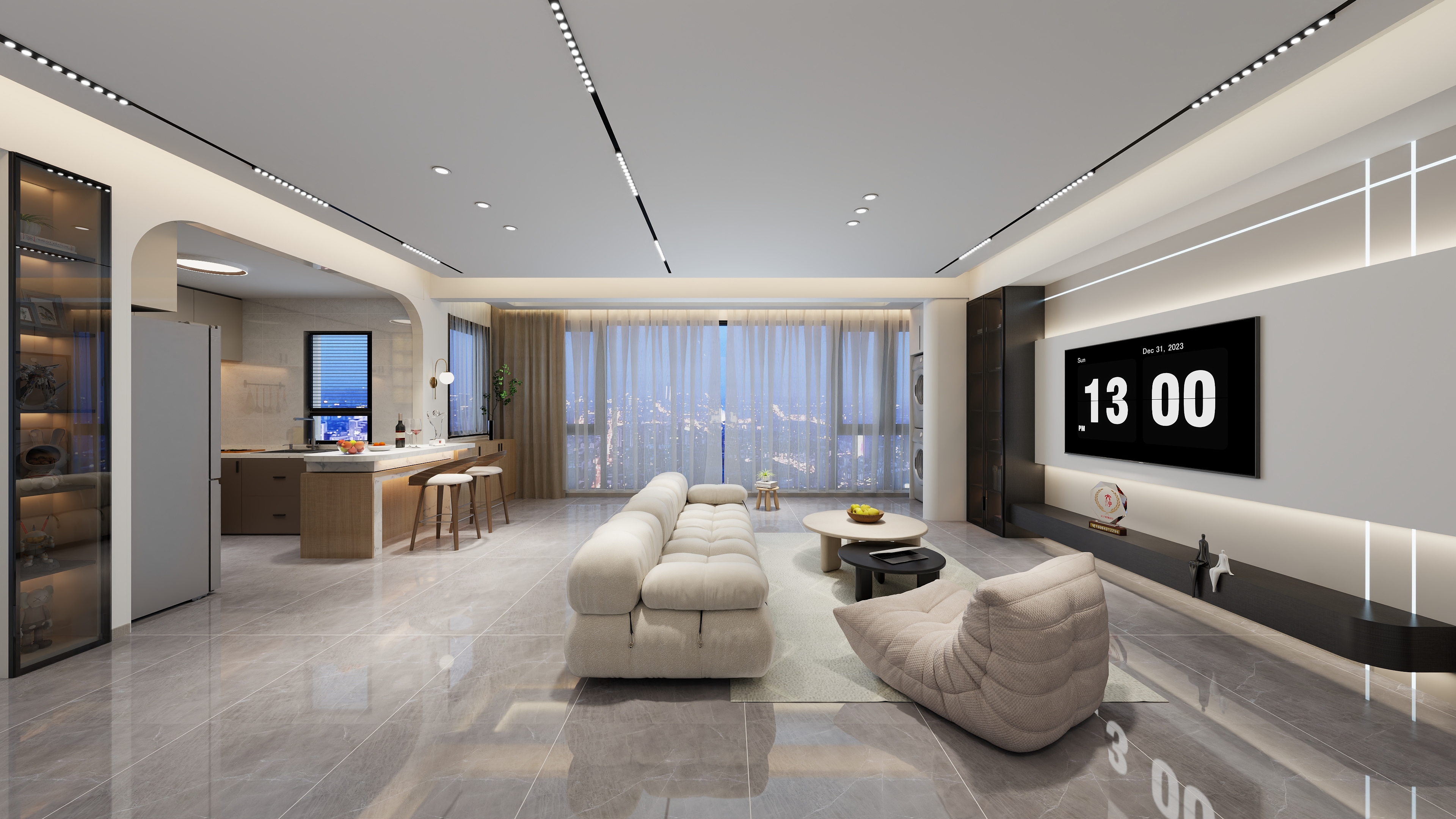 文子设计-123㎡1室-装修设计方案