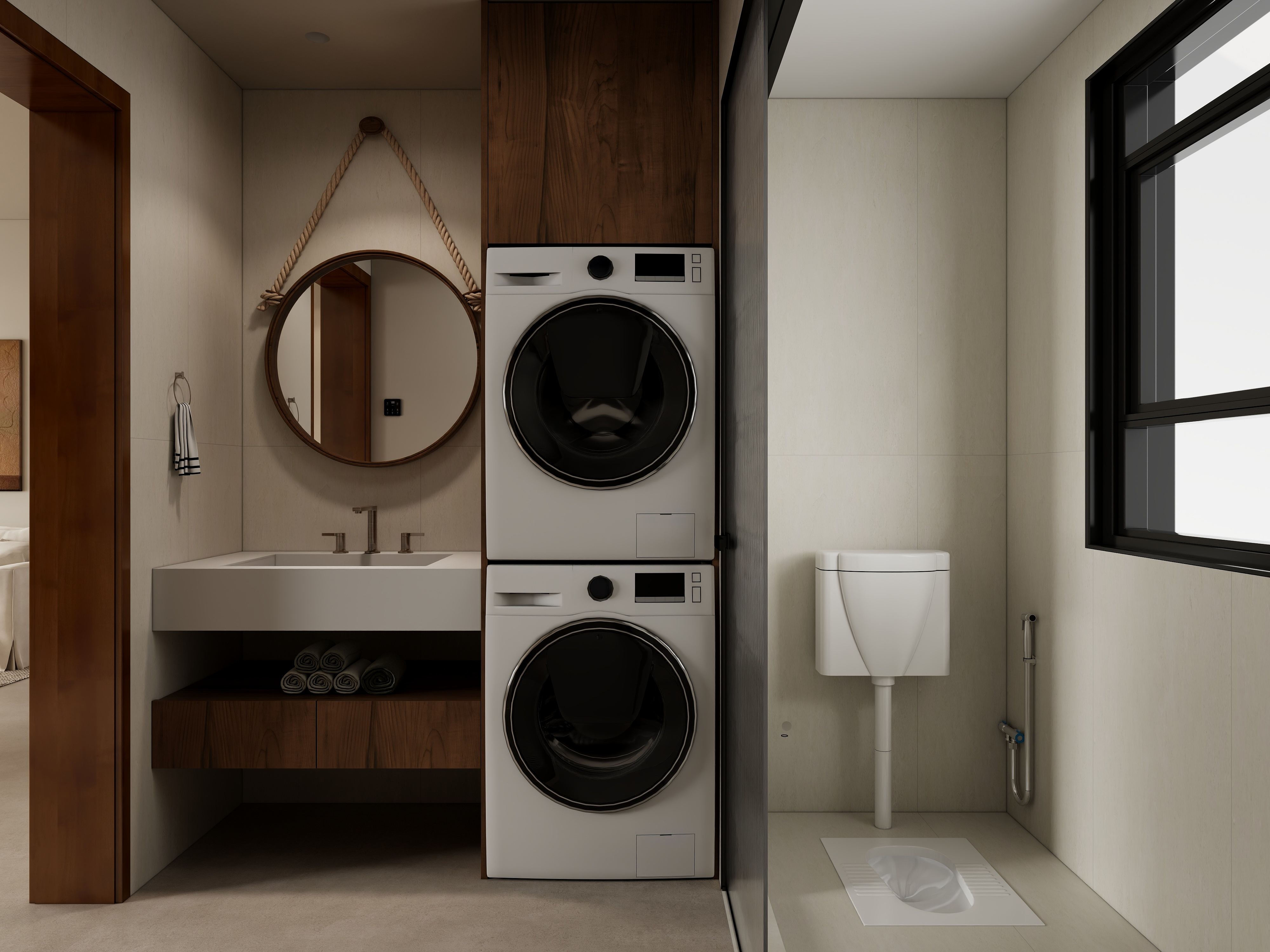 梁筑设计-《阳光大地》-四川达州90平两居装修效果图