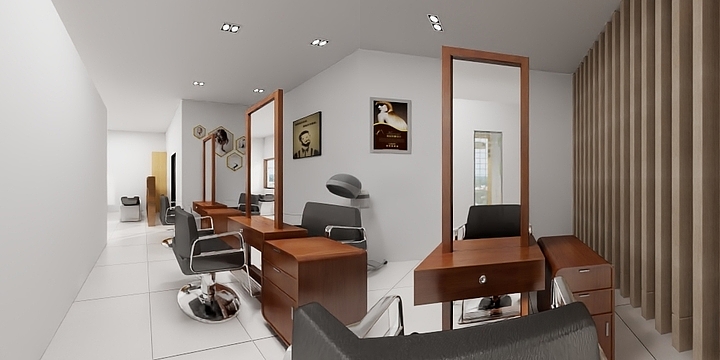 艺博创城装饰-美斯尼发型设计-装修设计方案