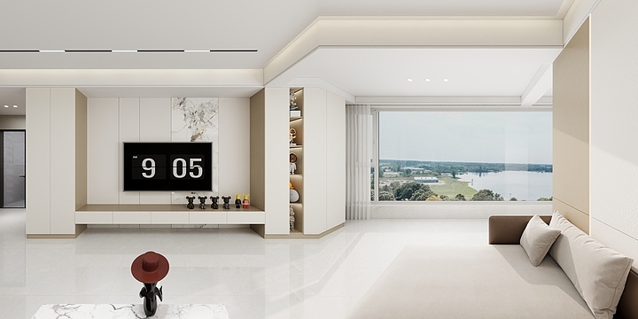 全案设计师---李朋-紫云华庭现代简约112㎡3室-装修设计方案