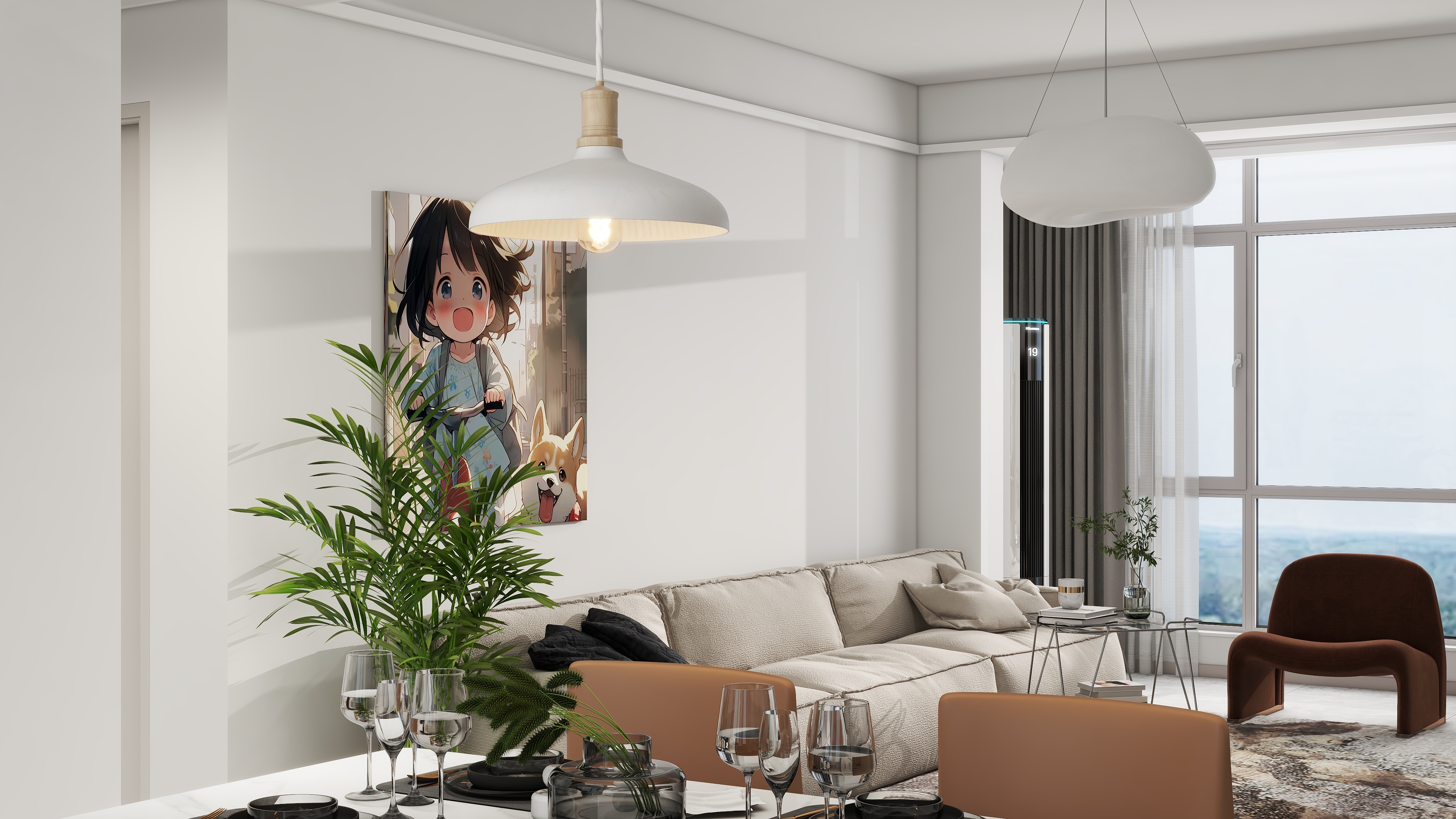 大连棉花糖装饰工程有限公司-海韵天下95㎡现代风格-装修设计方案