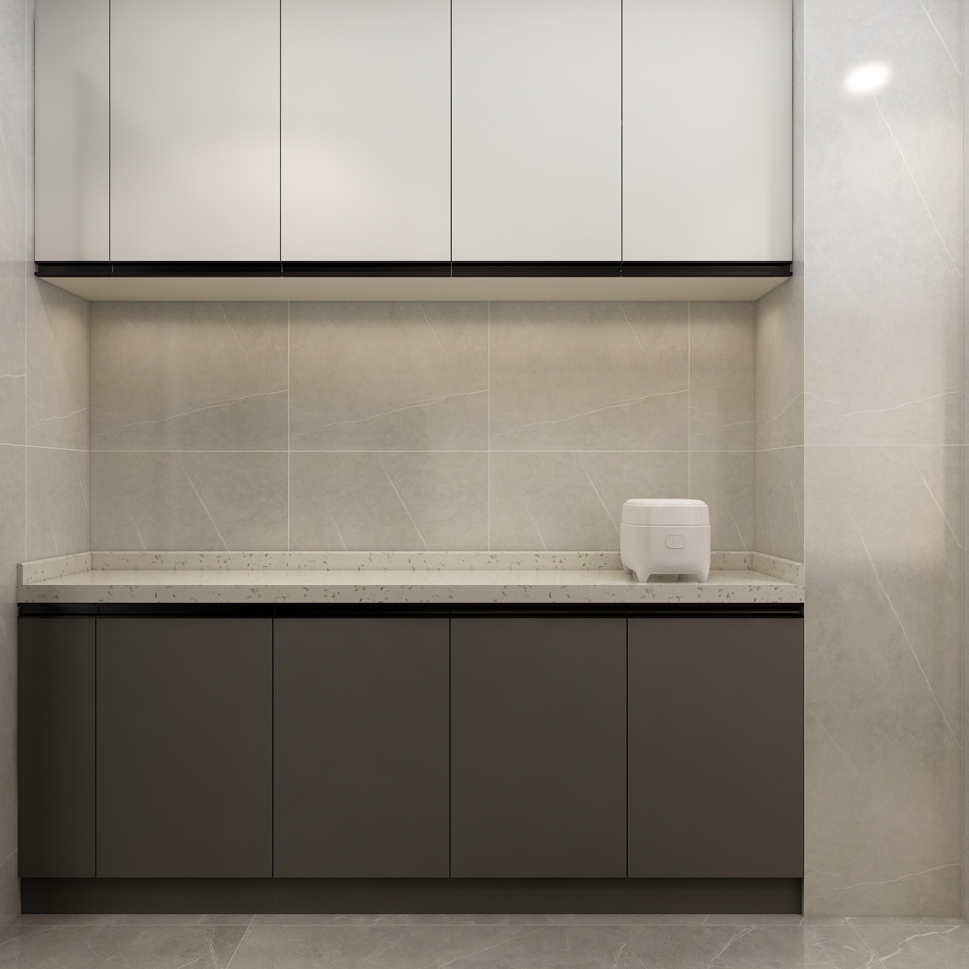 湛智华-现代简约128平4房 中信凯旋城 装修效果图