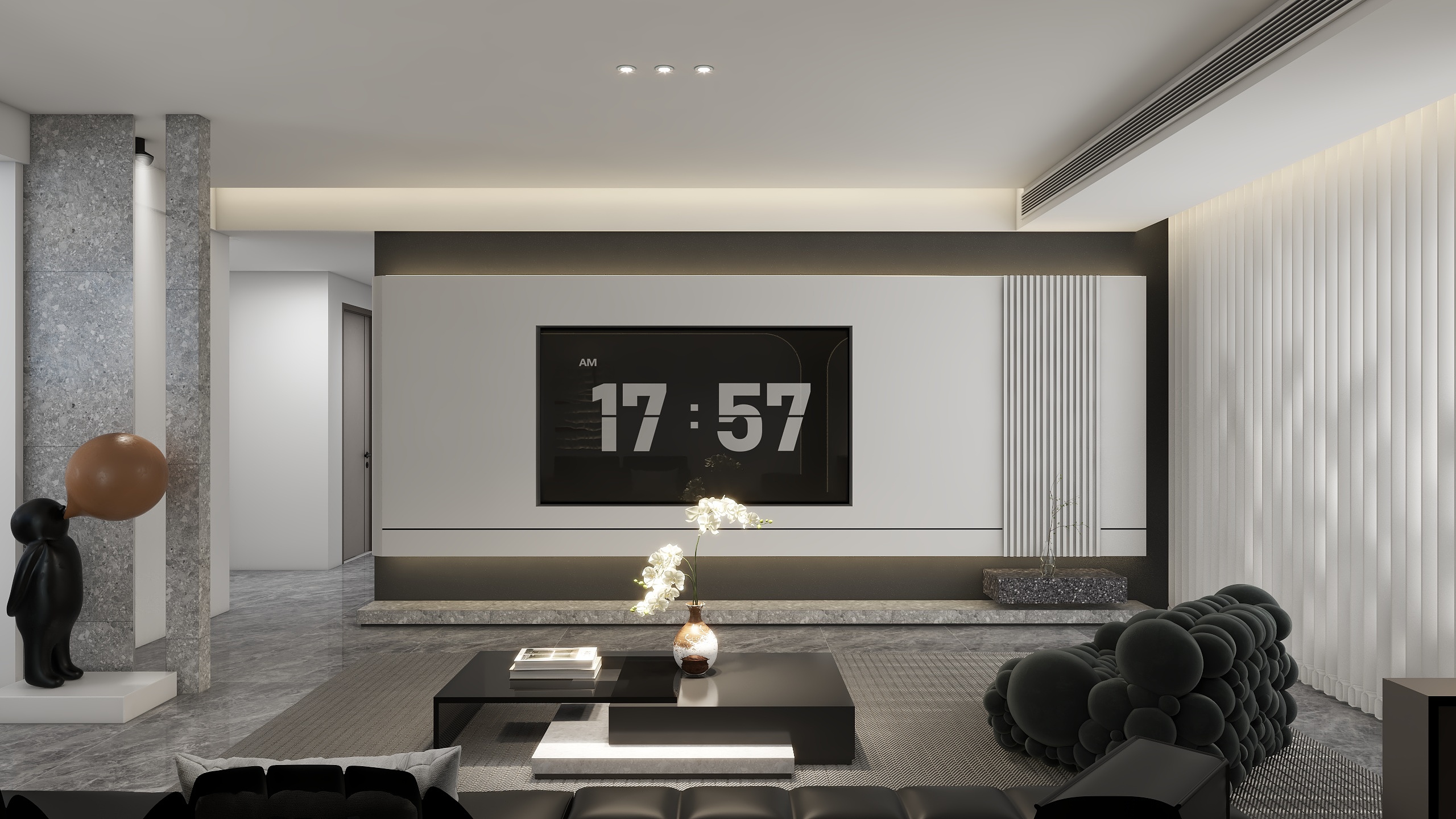 方寸间设计工作室-四季花城120-装修设计方案