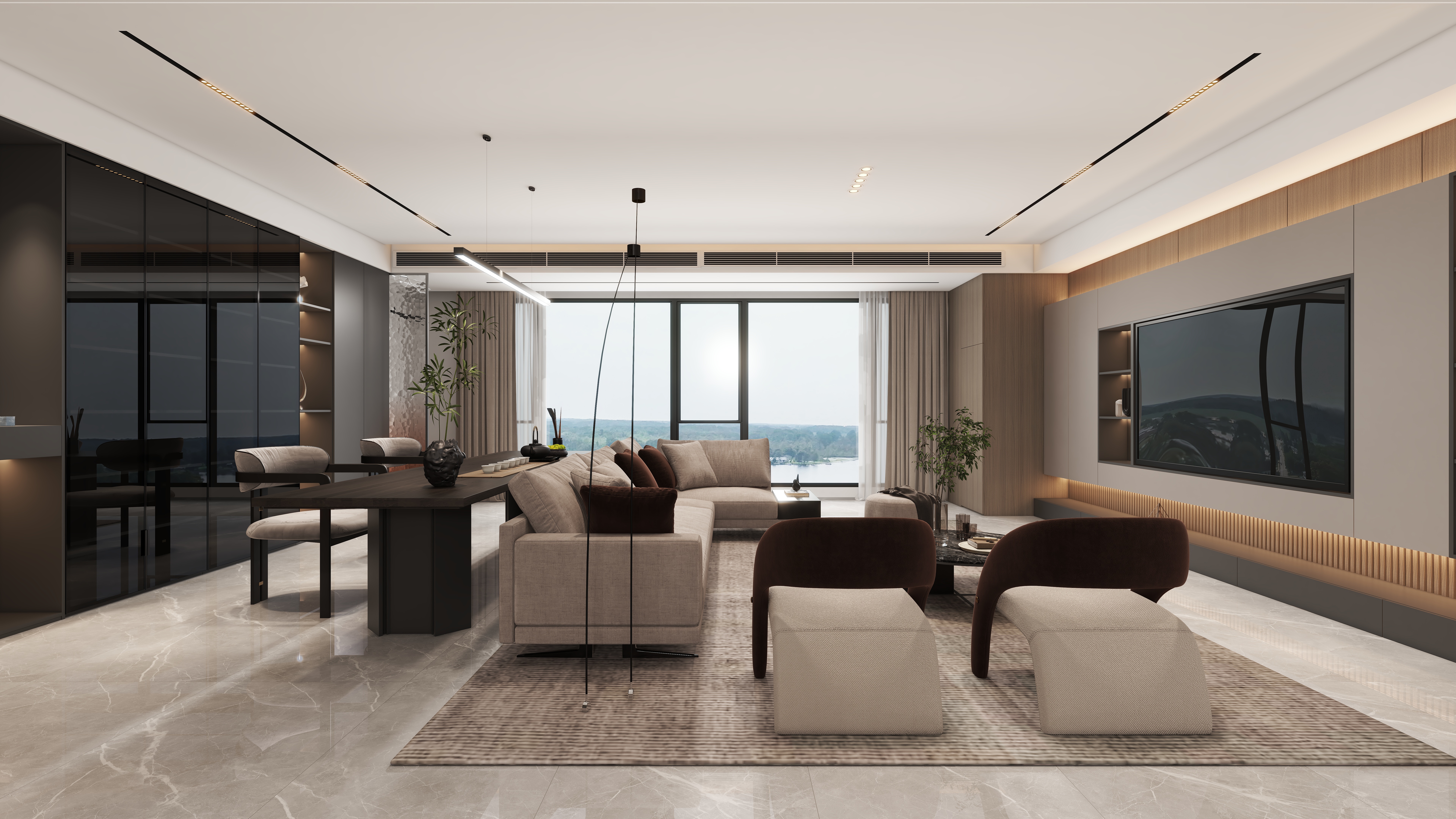 星空设计500一套-意式极简三室-装修设计方案