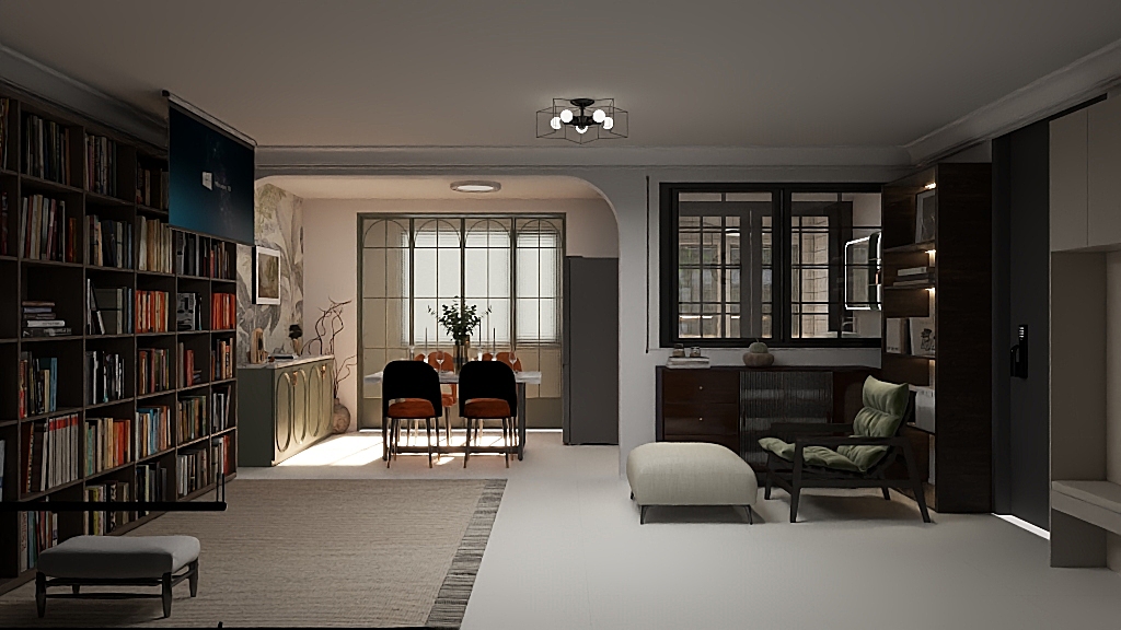 1815*tWZG-一字型老屋改造-装修设计方案