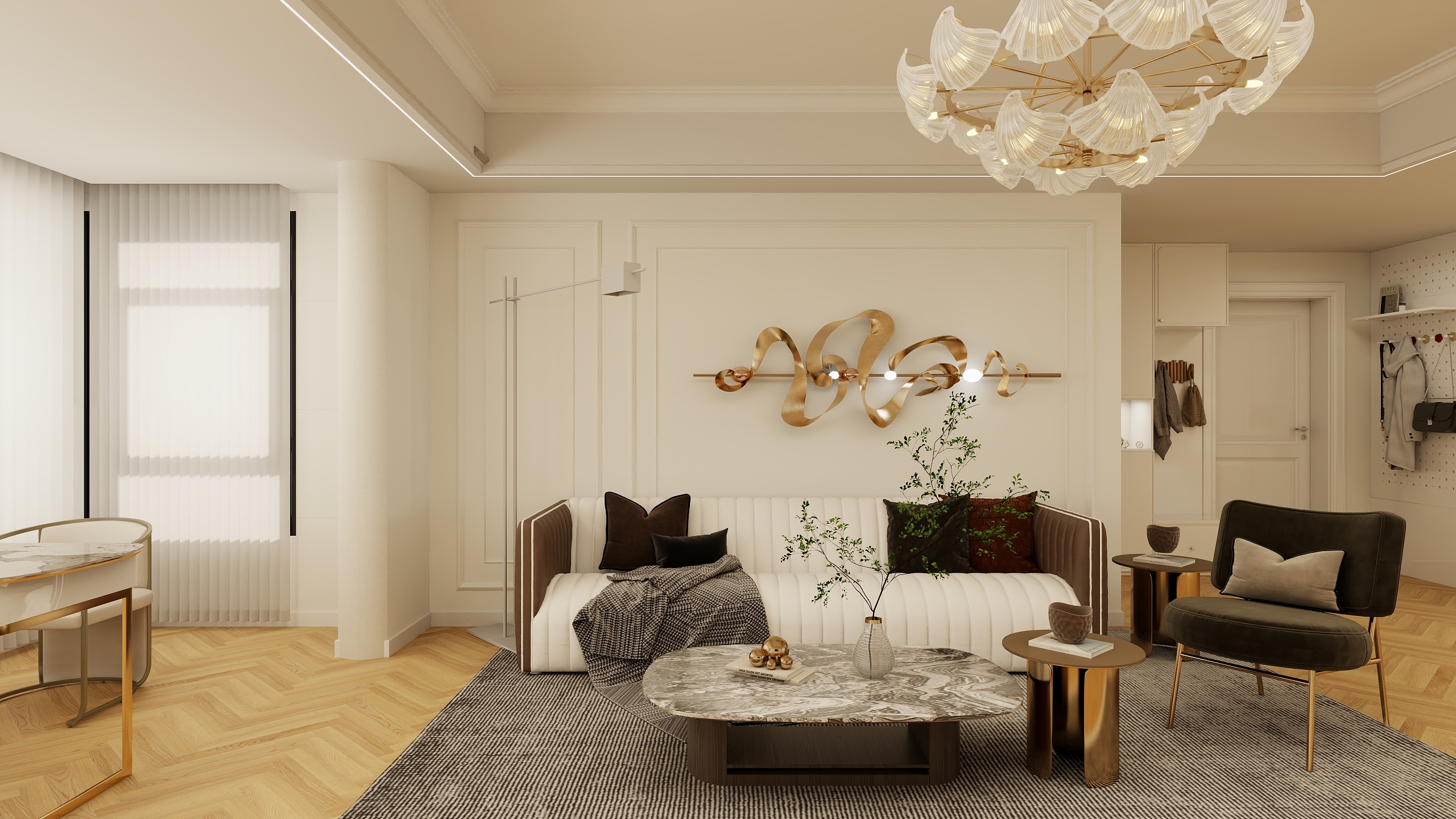 灵宝佳美嘉垂感大师-灵宝·阳光城149㎡3室-装修设计方案