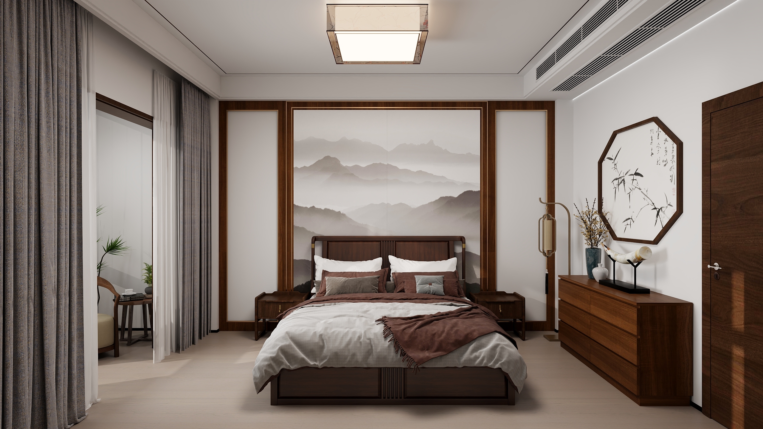 EVA月-淮左郡三层主卧变更-装修设计方案