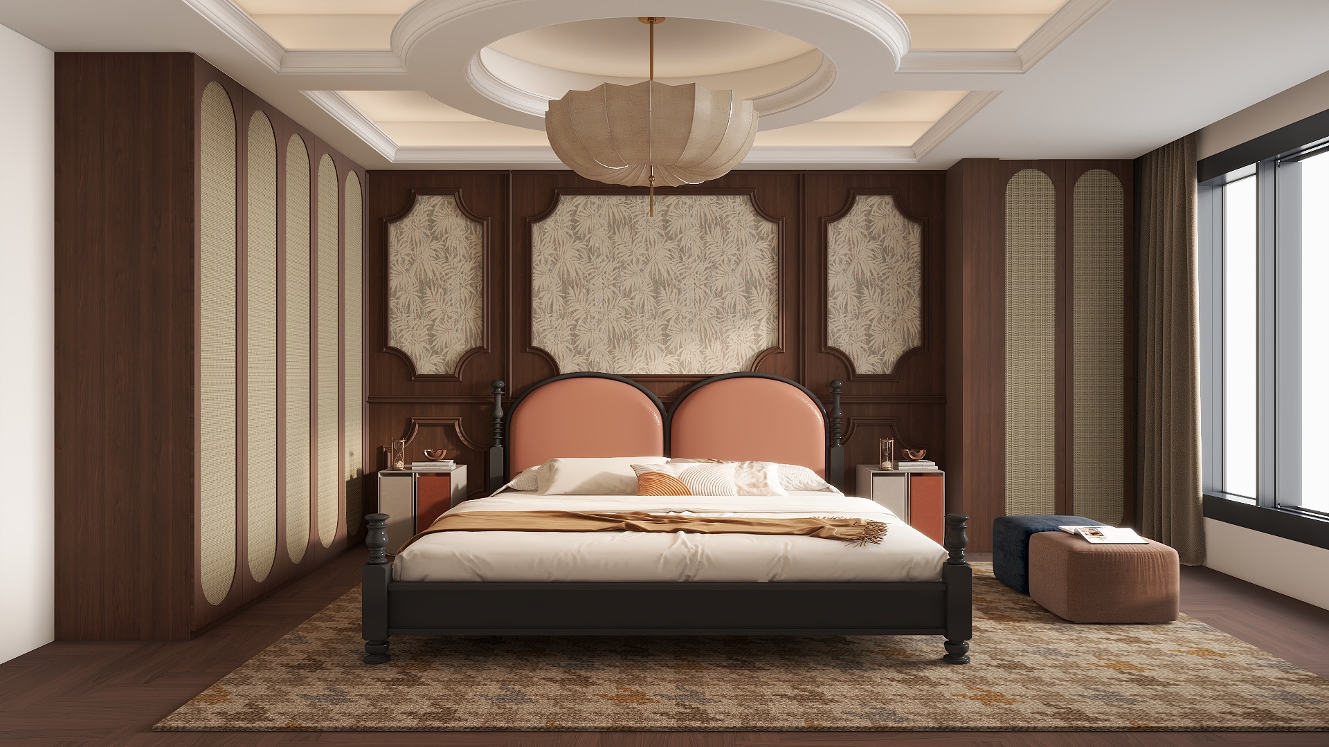 臣工装饰王亚东-美式卧室-副本-装修设计方案