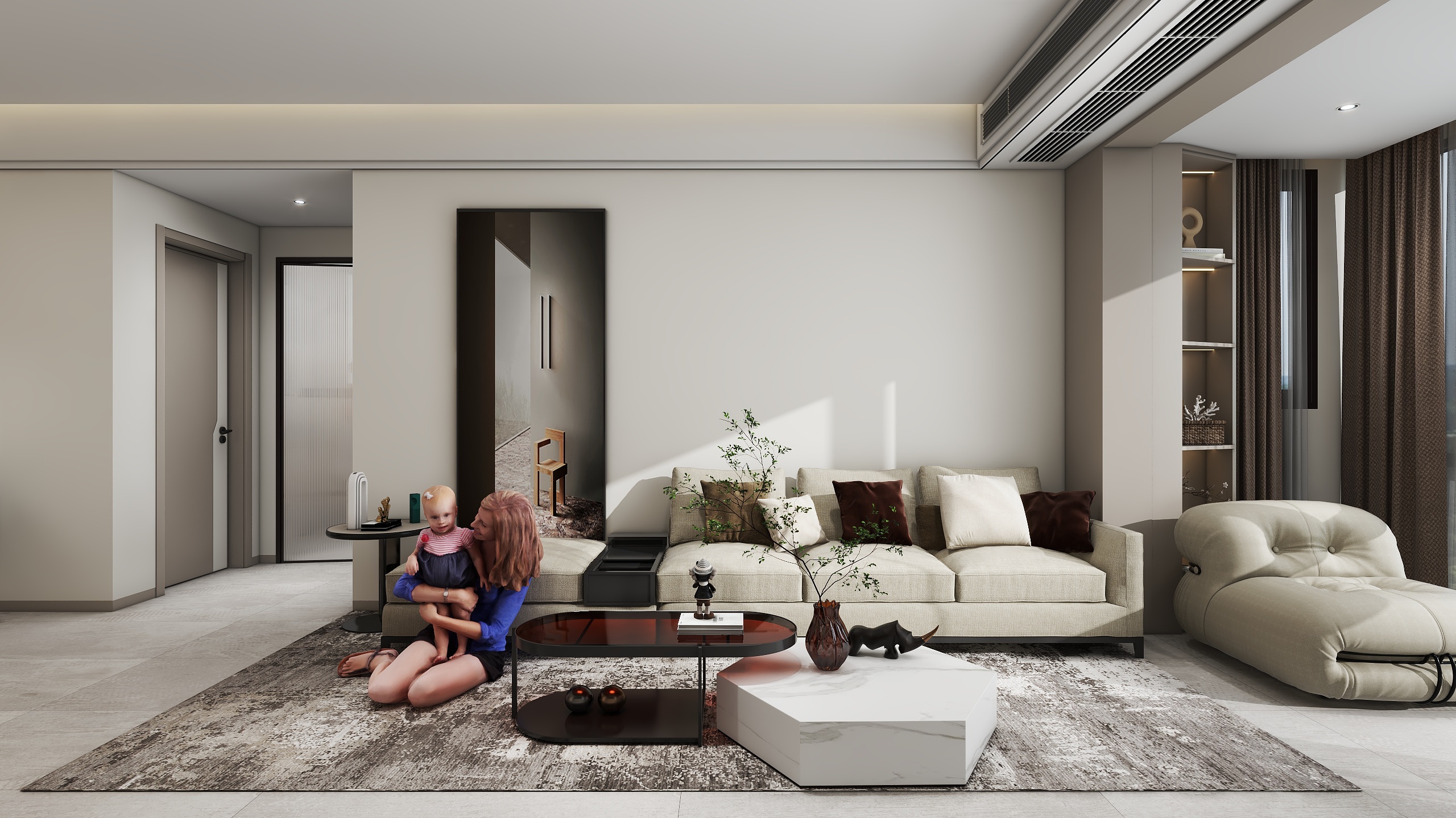 GRDesigner-越亚天赐锦园现代简约81㎡2室-装修设计方案