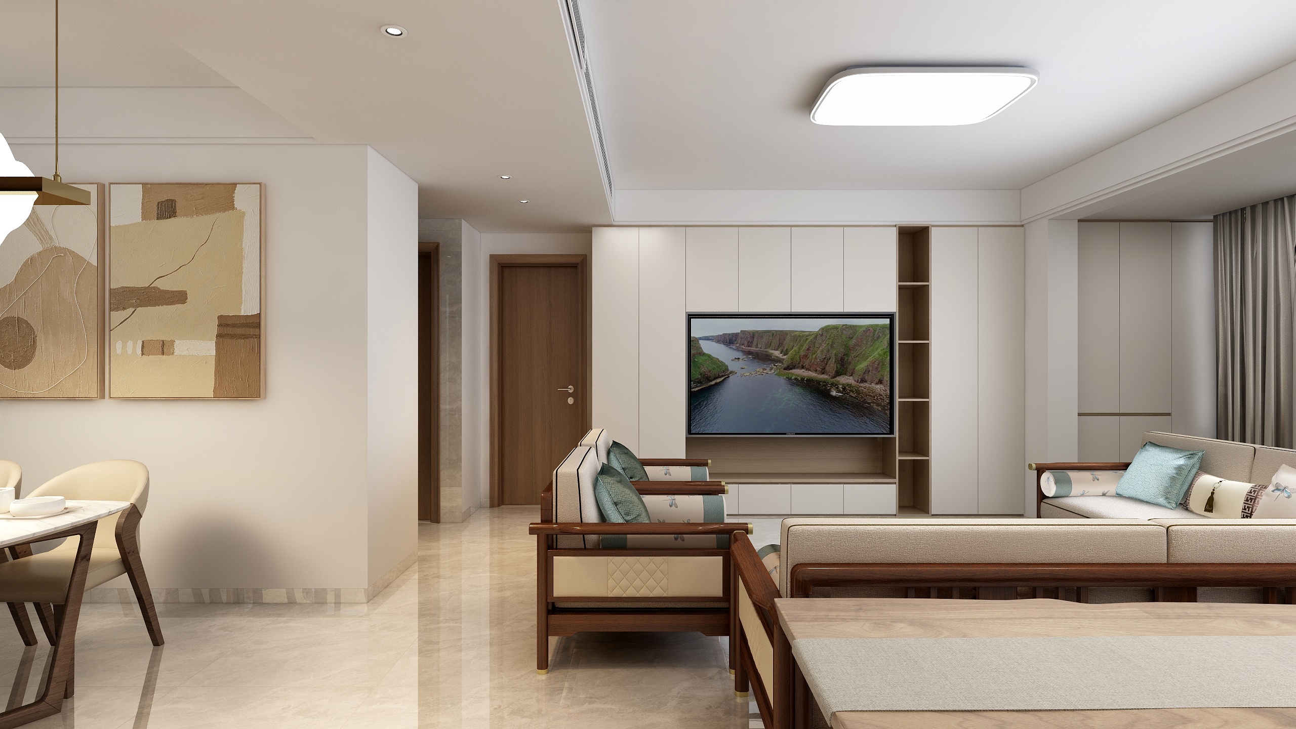 淄博苏苏-现代简约120㎡-装修设计方案