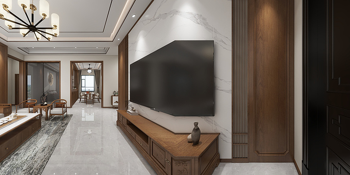 小7..-二高后边村庄自建房一楼-装修设计方案