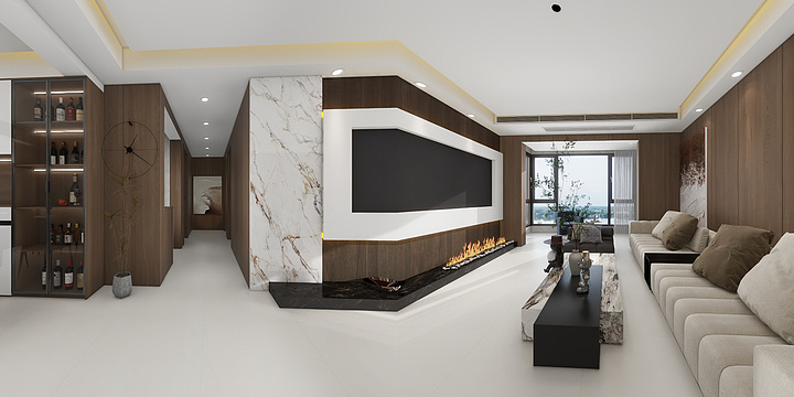 驻马店皓岳装饰工程有限公司-建业城1楼-装修设计方案