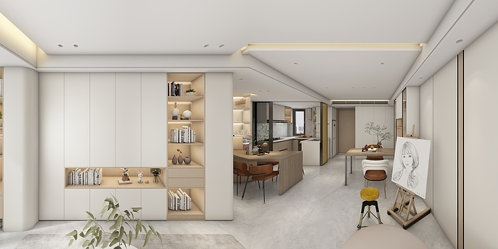 翰方设计2号-郑州鑫茂源现代原木风-装修设计方案