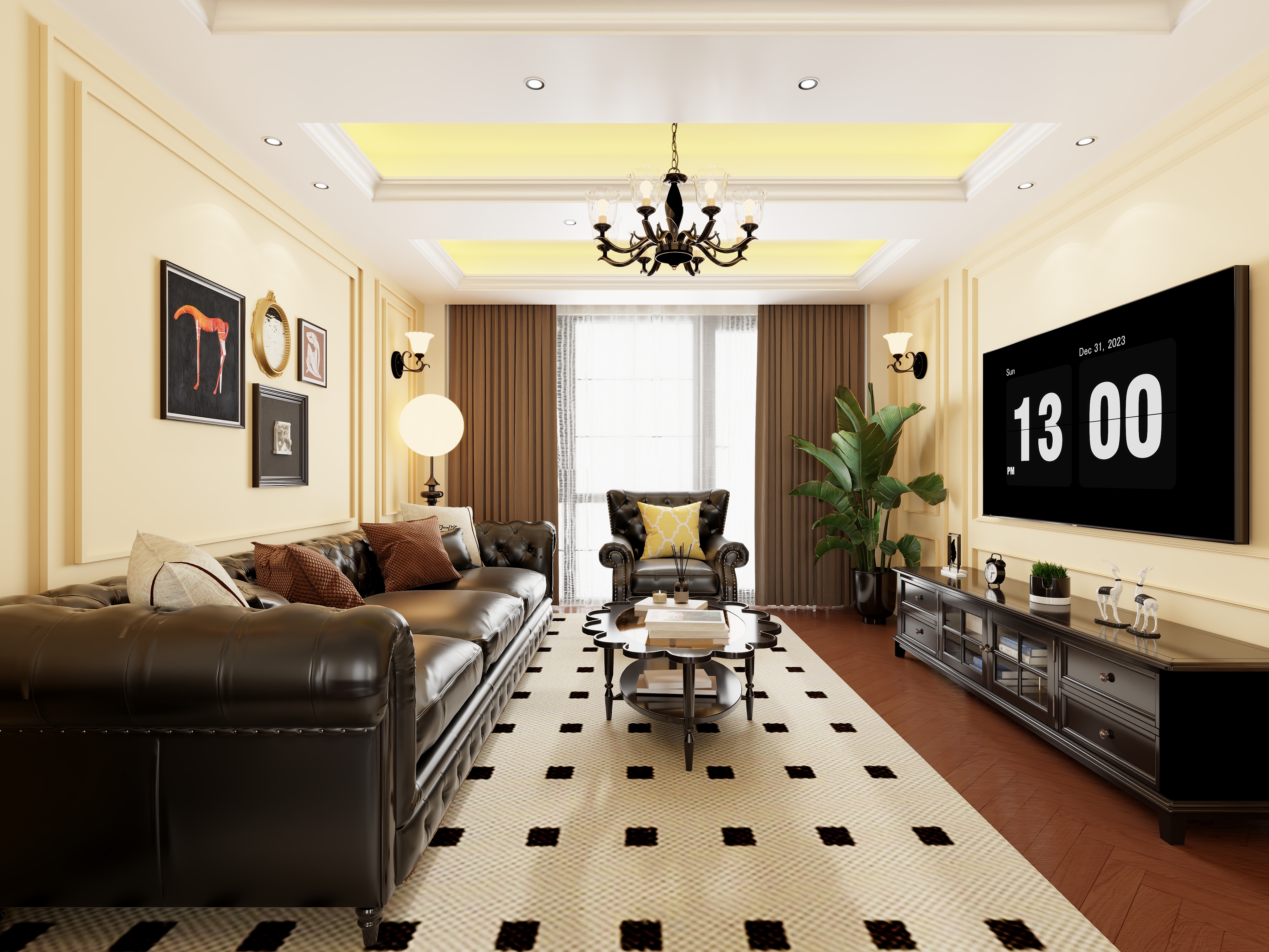 不ai画图-114㎡3室装修效果图