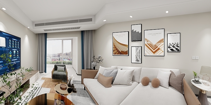 sunxudong-裕花园三期户型120平 - 模型-装修设计方案