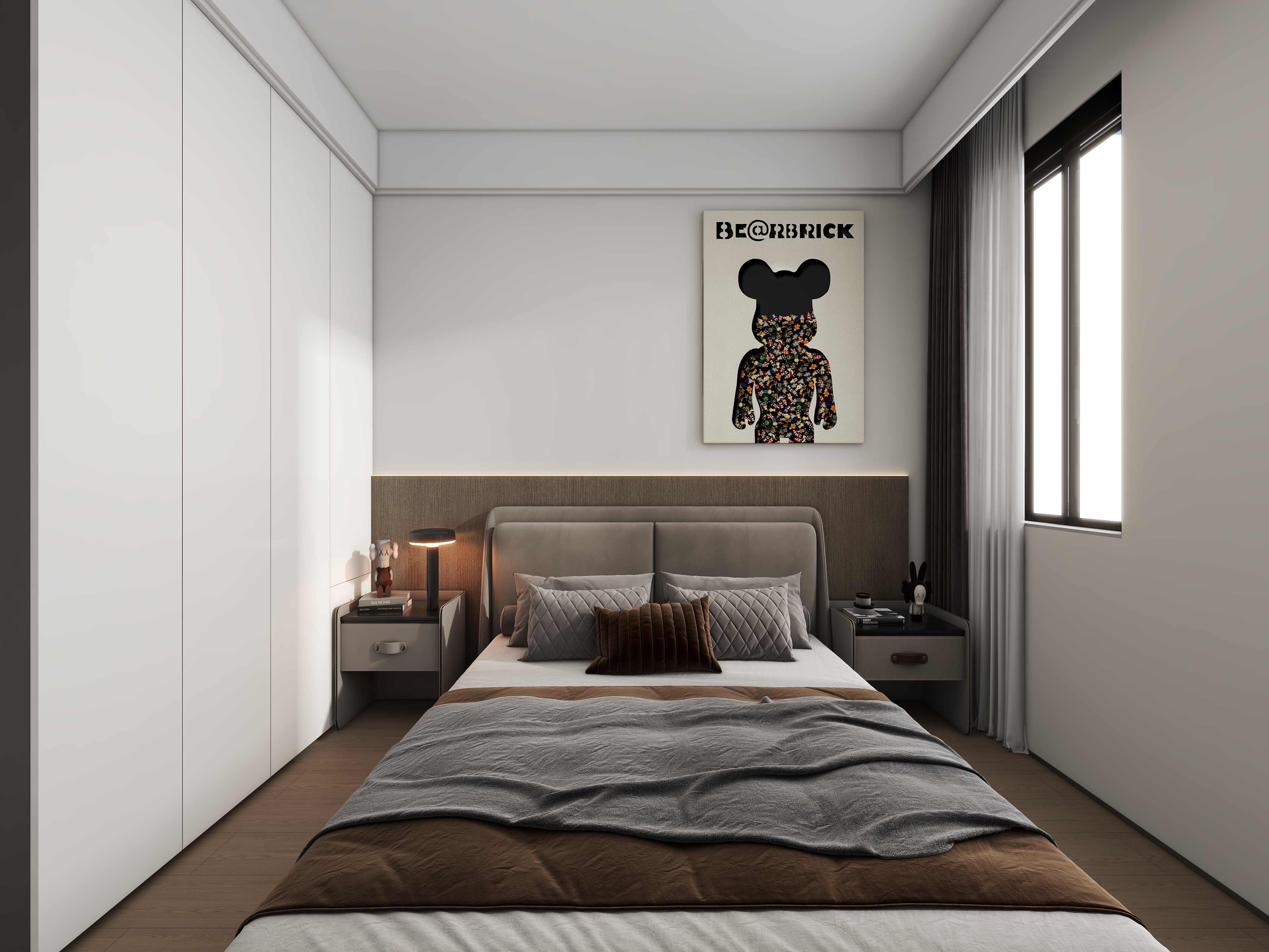 星空设计500-现代简约140㎡5室装修效果图