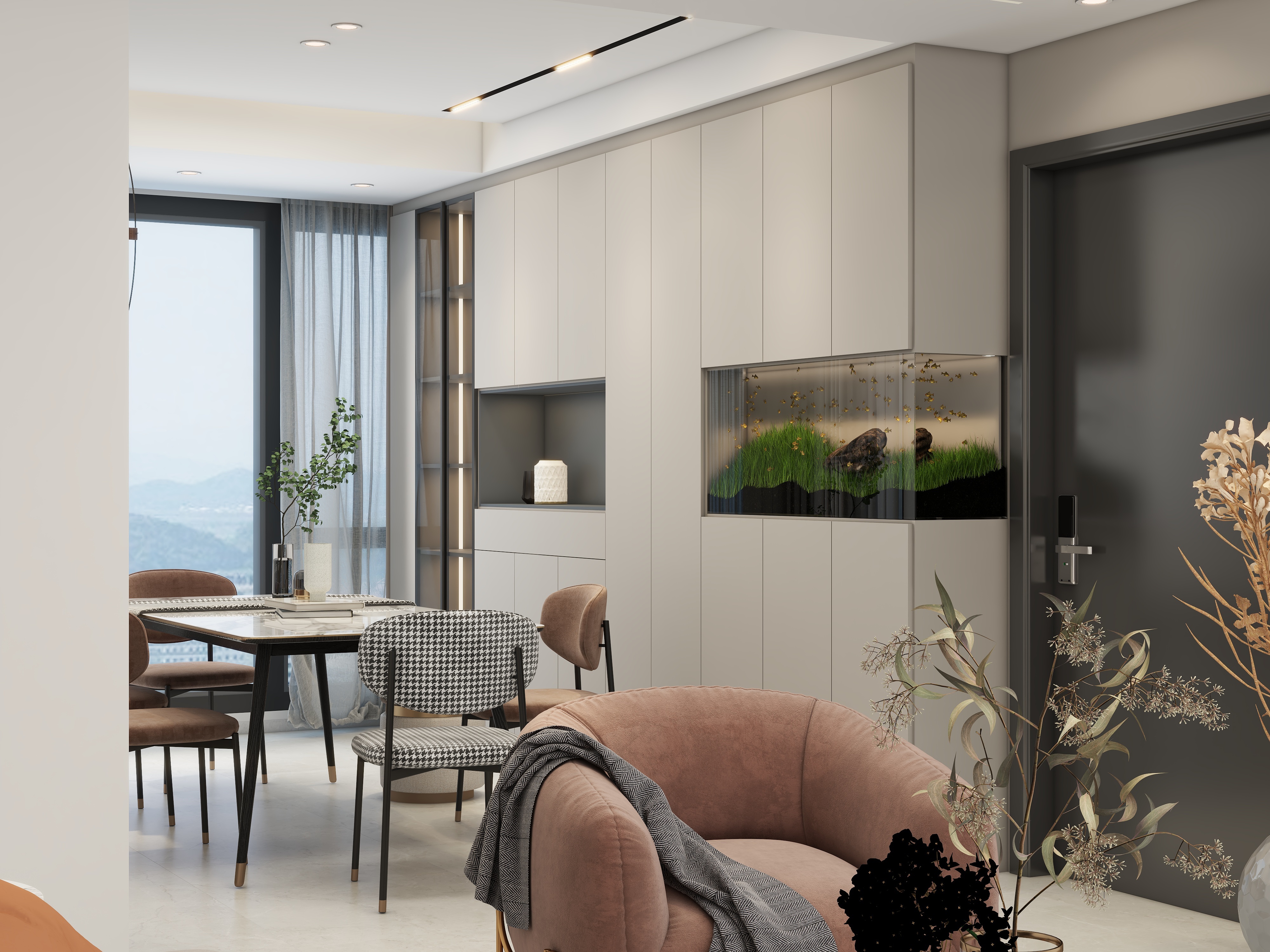 赵君-无主灯客餐厅-装修设计方案