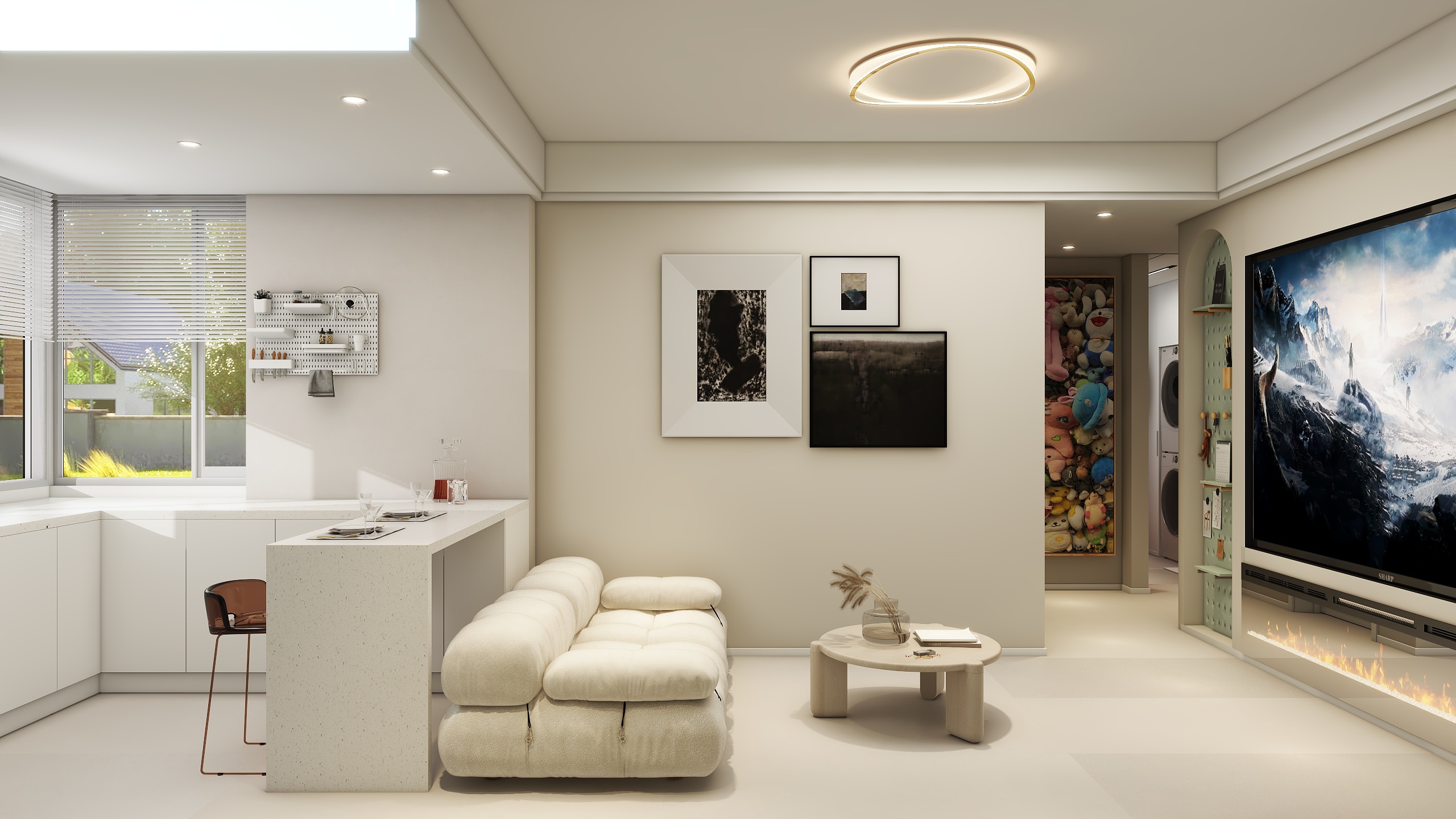 吉間設計18917045080-65㎡2室-装修设计方案