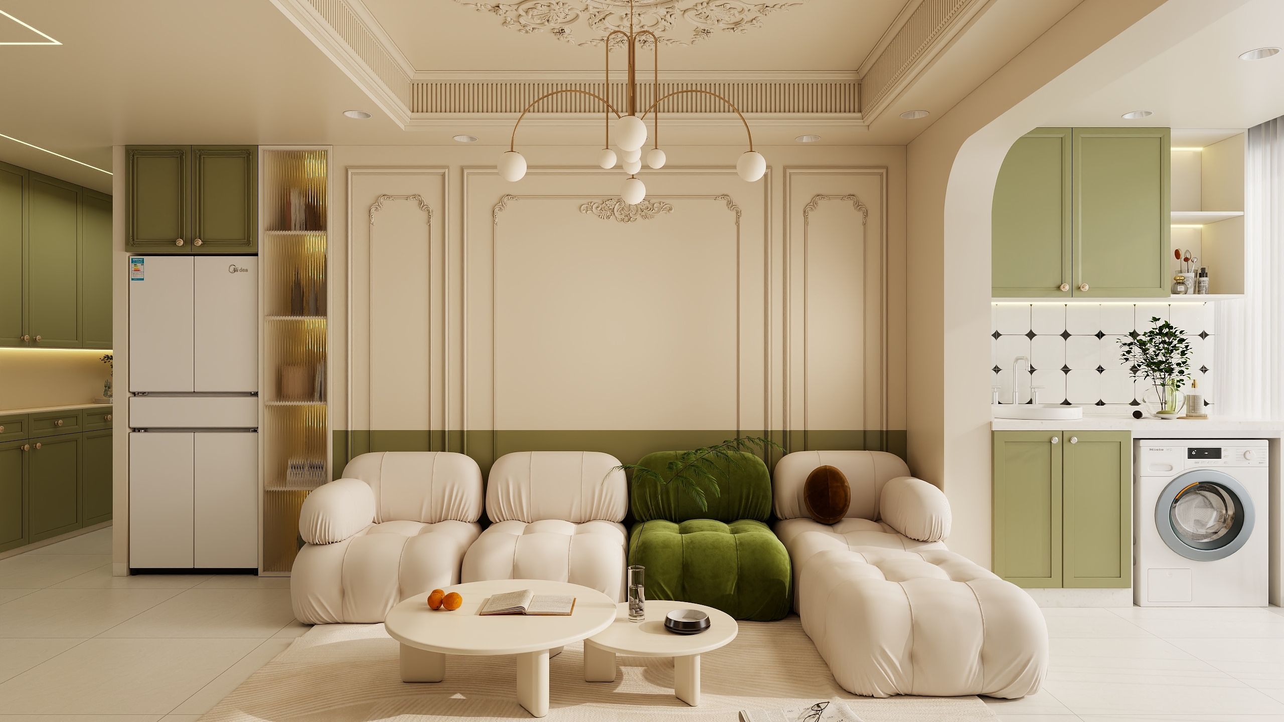 汐墨--XMDesign-银石雅园70㎡2室装修效果图