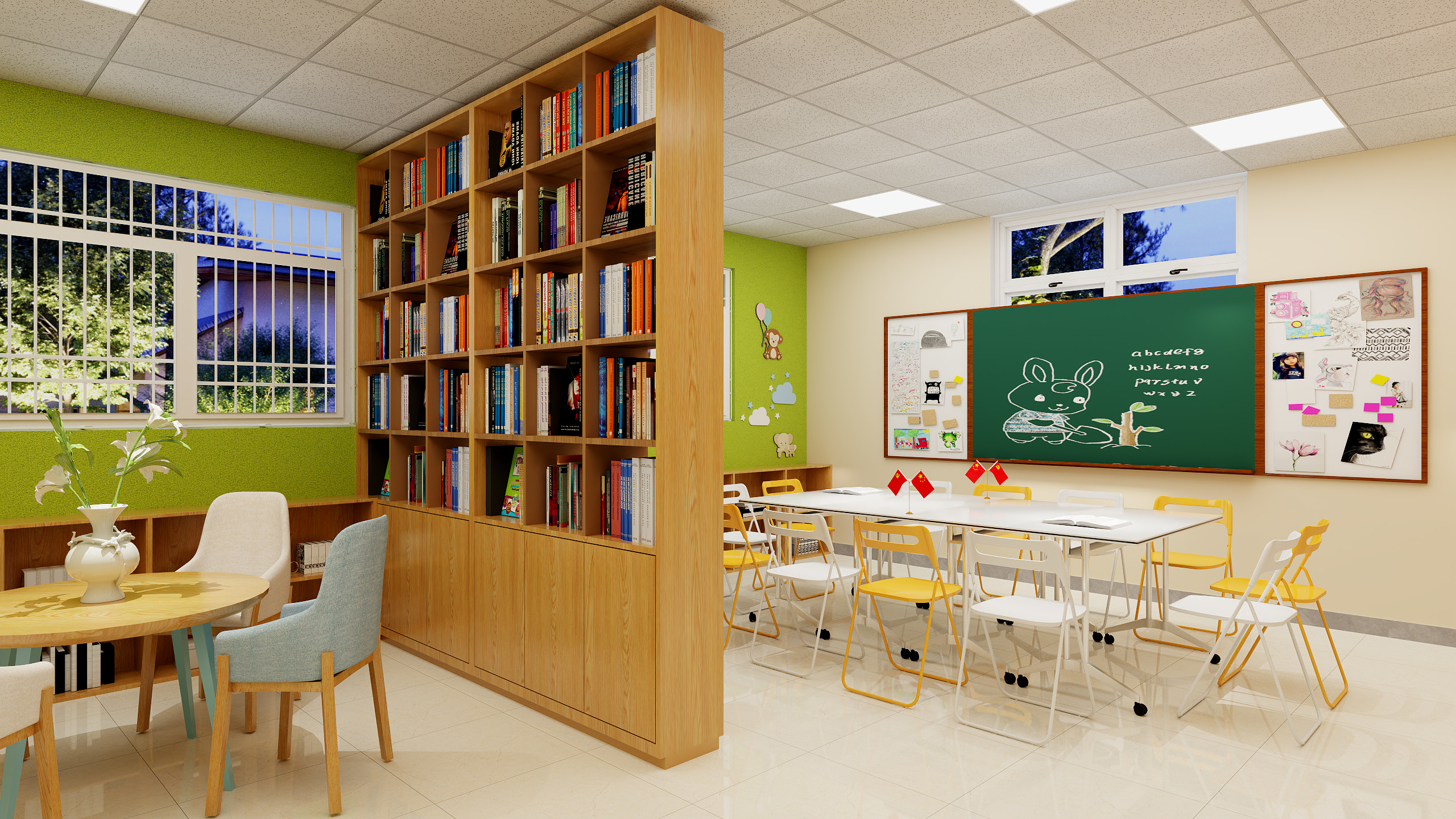 四川遥想未来科技有限公司-波波儿童活动室2-装修设计方案