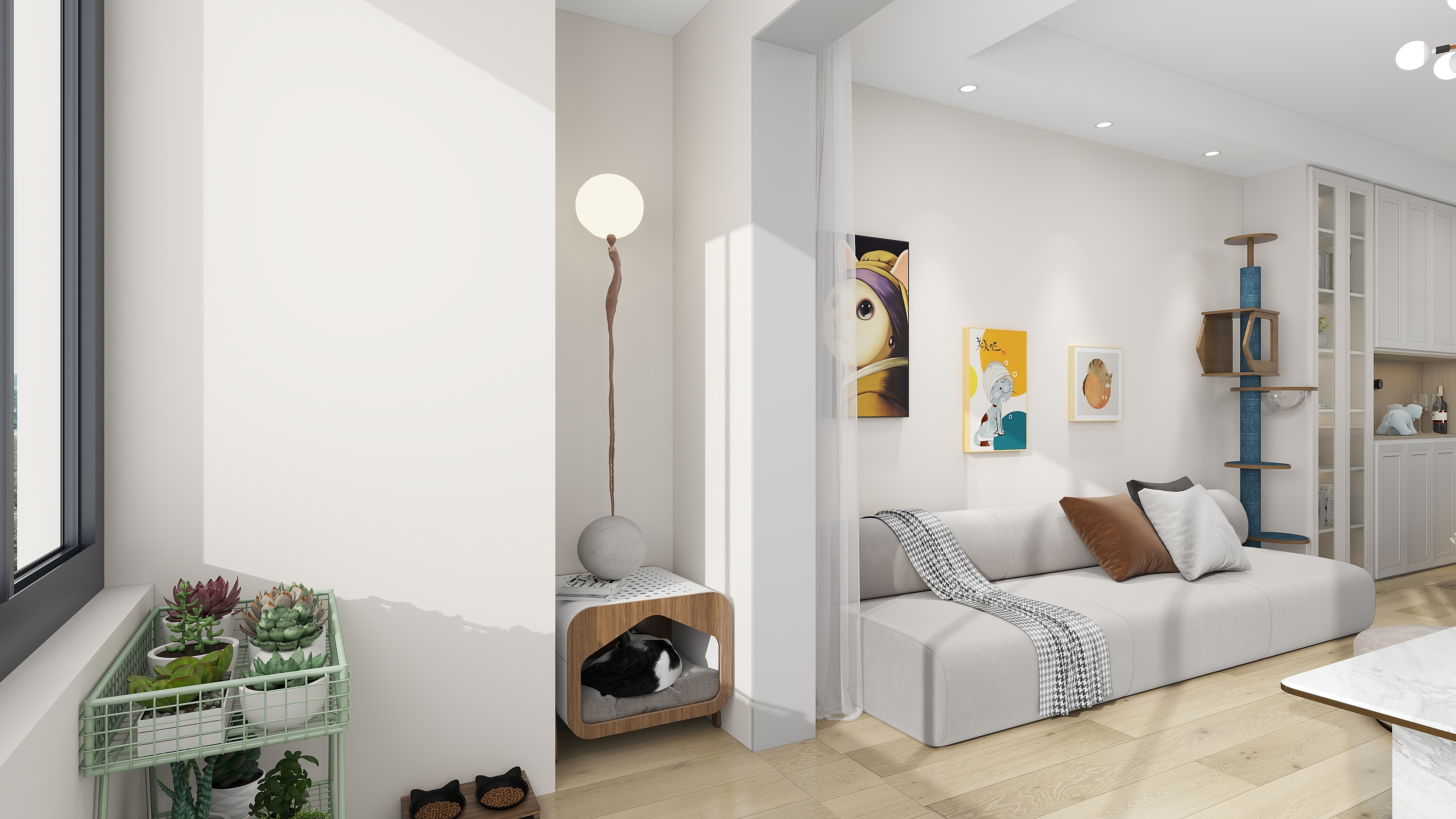 朱丽莎71688-德信海德公园83.00㎡A2’3室2厅1卫1厨-装修设计方案