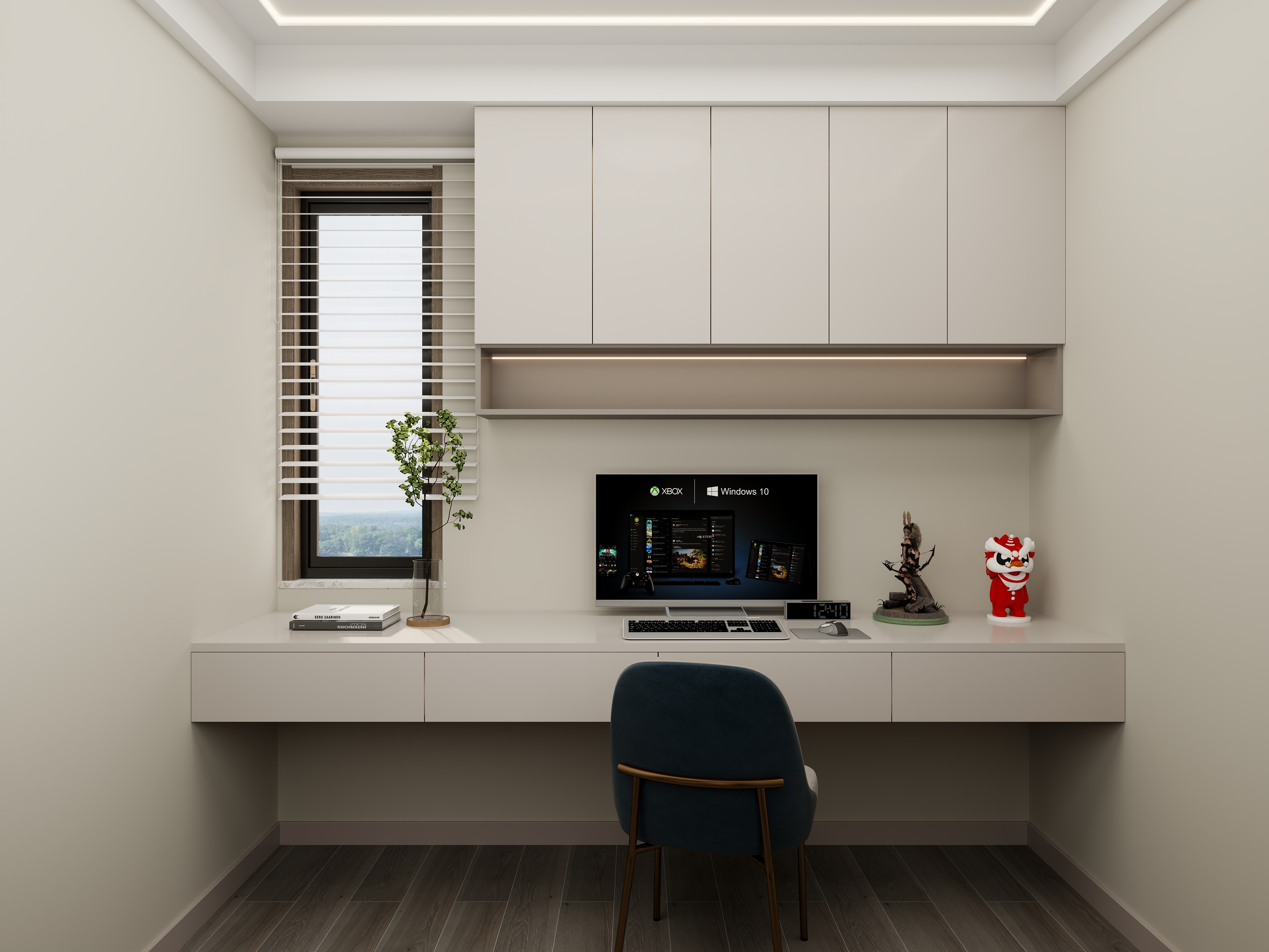 壹诺设计工作室-112㎡4室-现代简约装修效果图