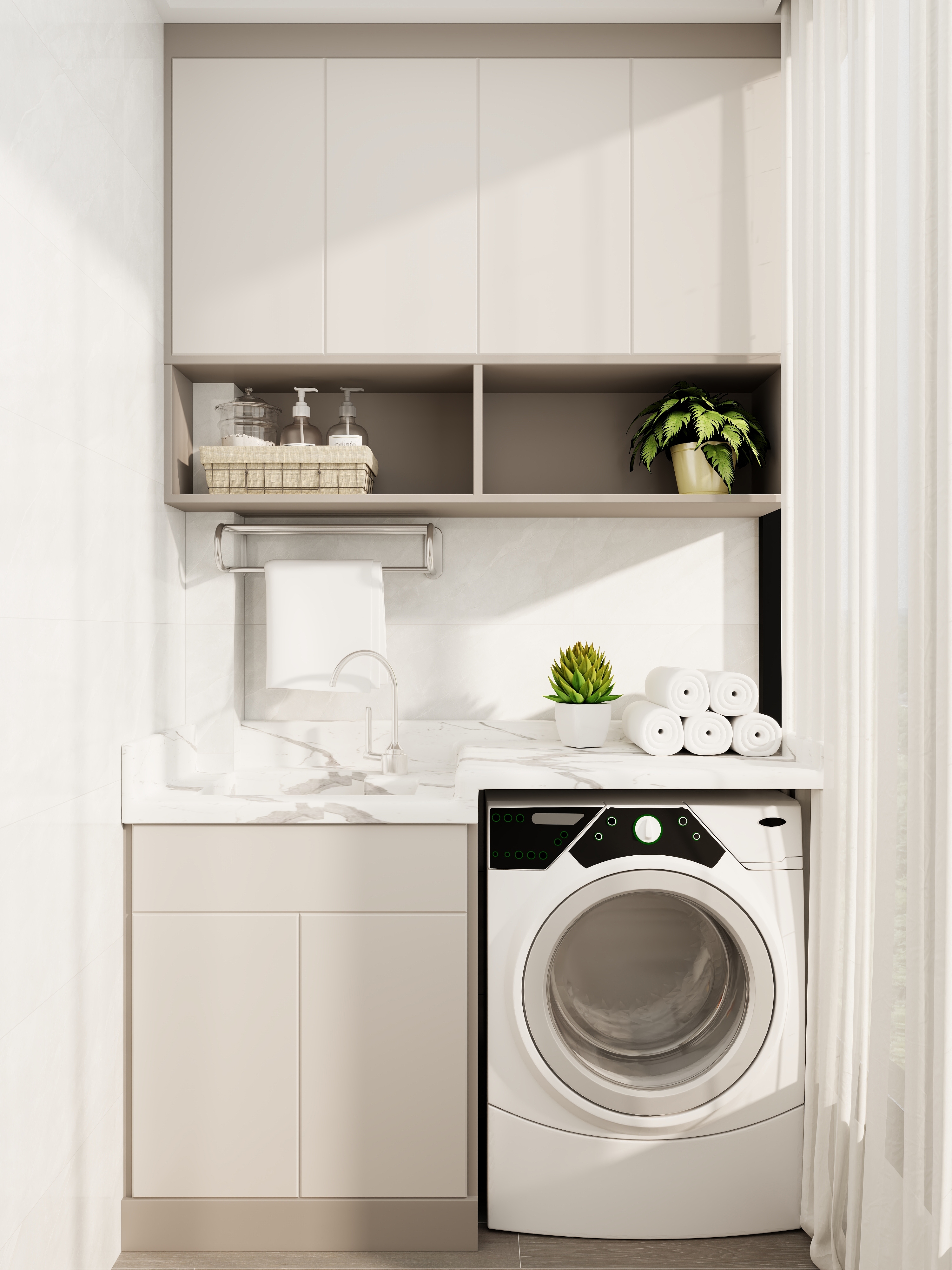 壹诺设计工作室-112㎡4室-现代简约装修效果图