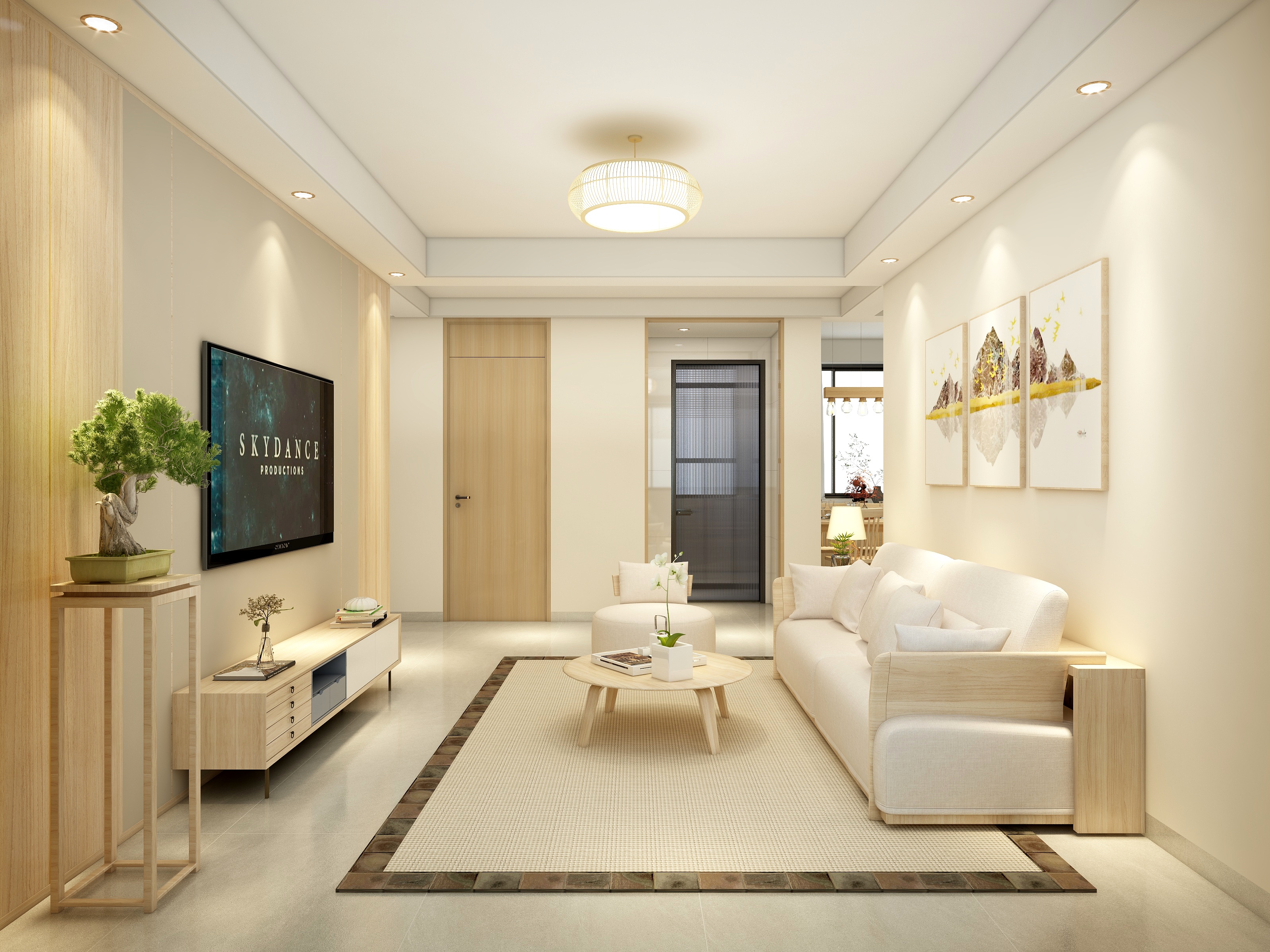 李立猛-87平三居——《原木雅韵》装修效果图