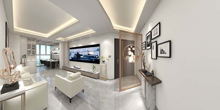 上海璟上建筑装饰设计-志成花苑两房改三房-装修设计方案