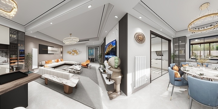 S.Q丨空間設計-自建别墅效果图-装修设计方案